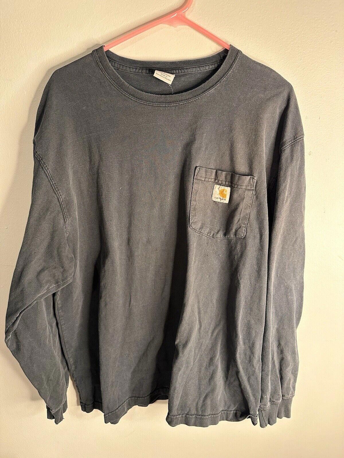 Carhartt Carhartt K126-BLK LRG REG Men's Long Sleeve T-Shirt - Large Size US L / EU 52-54 / 3 - 1 Thumbnail
