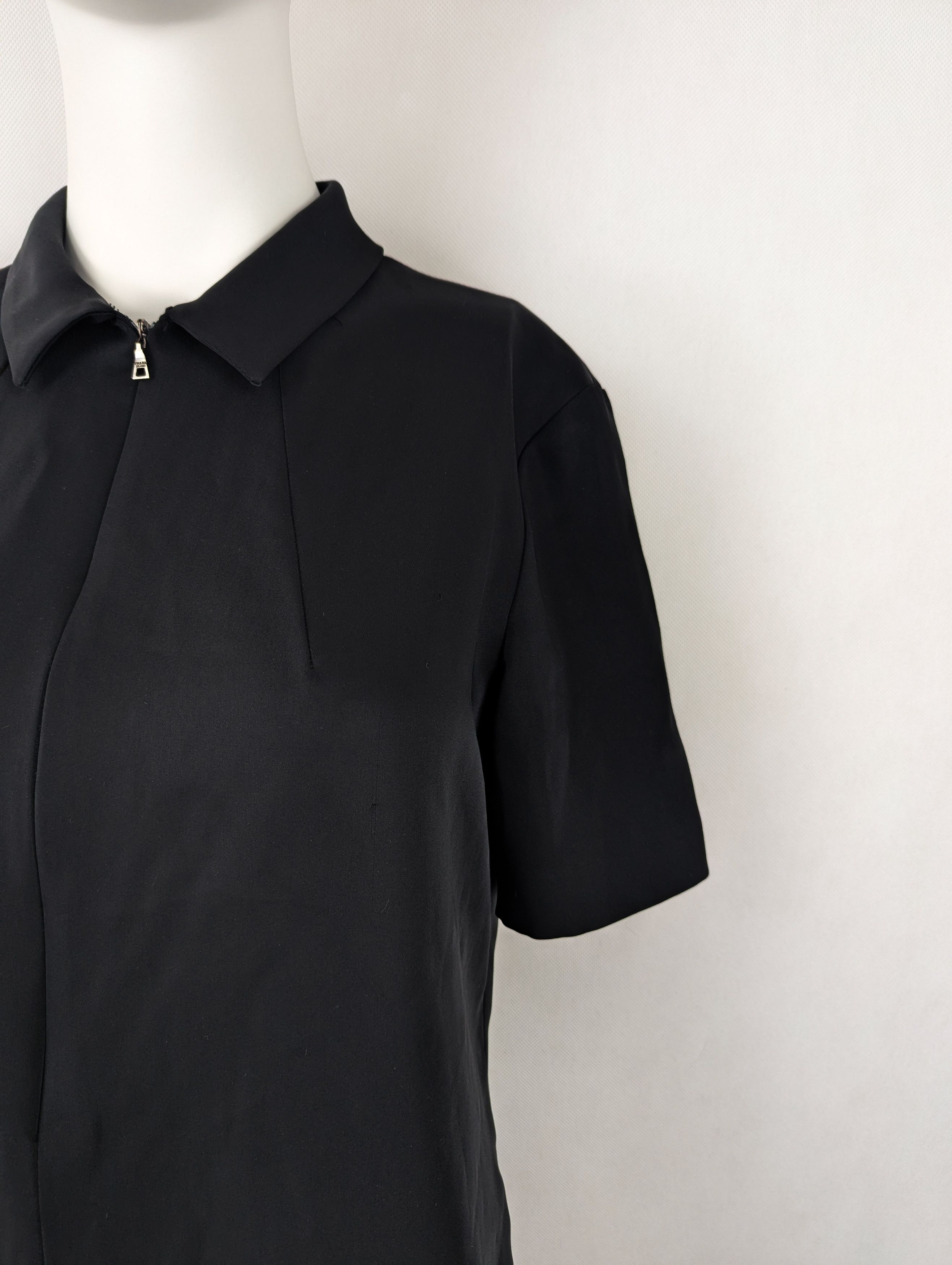 Prada Prada black dress Size L / US 10 / IT 46 - 3 Thumbnail