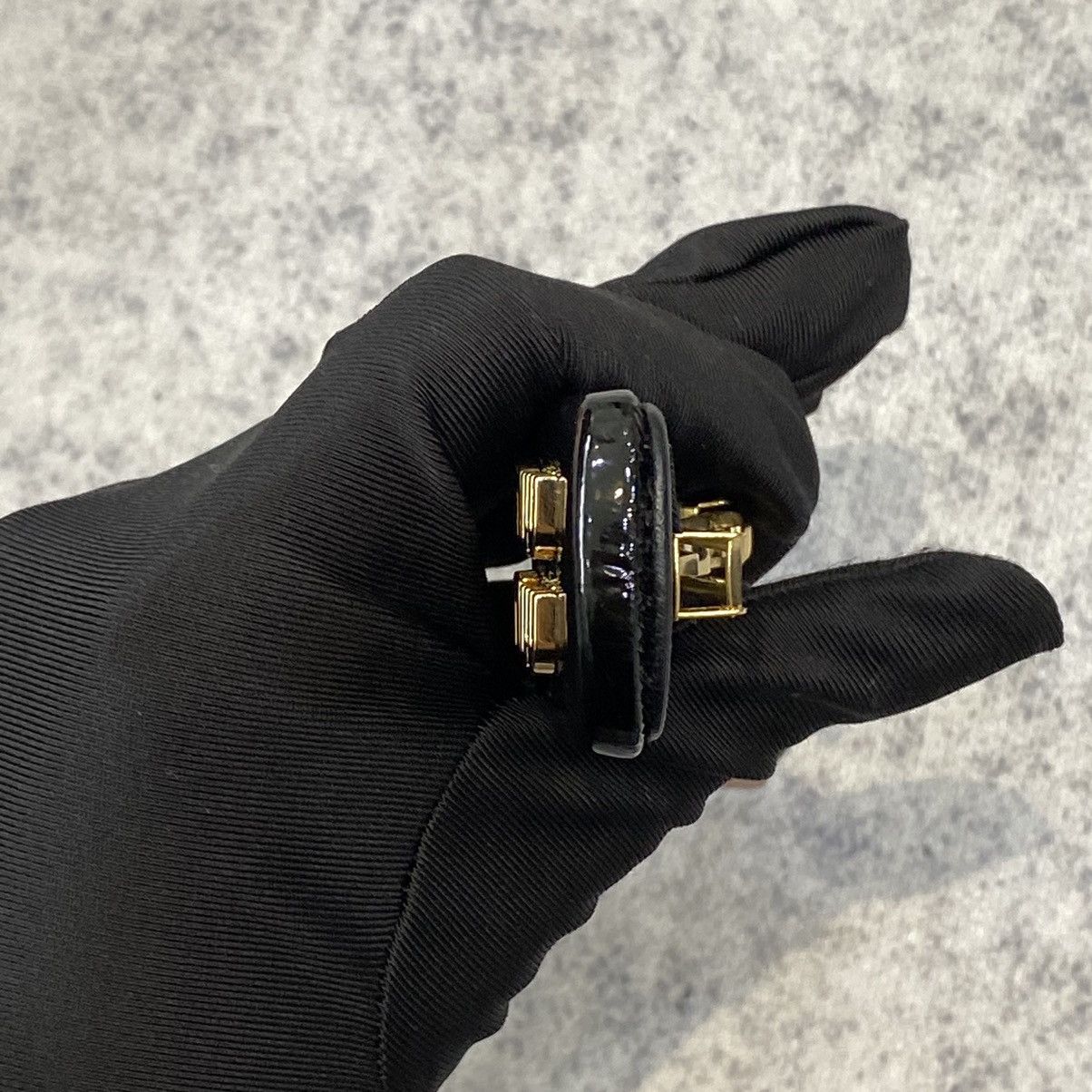Miu Miu MIU MIU Patent Leather Hair Clip BLACK Size ONE SIZE - 7 Thumbnail