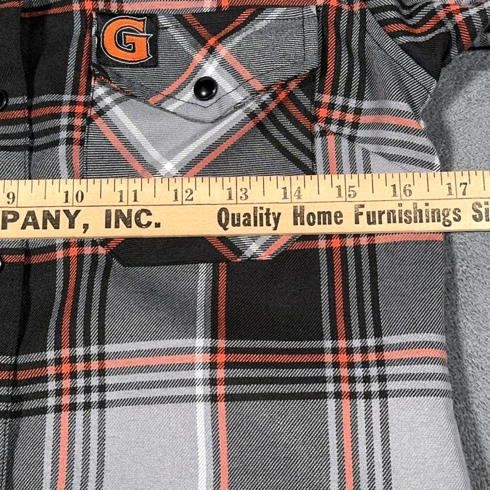Vintage Dixxon Flannel Shirt Womens Small Black Gray Orange Plaid The G Snap Harley Davi Size S / US 4 / IT 40 - 5 Thumbnail