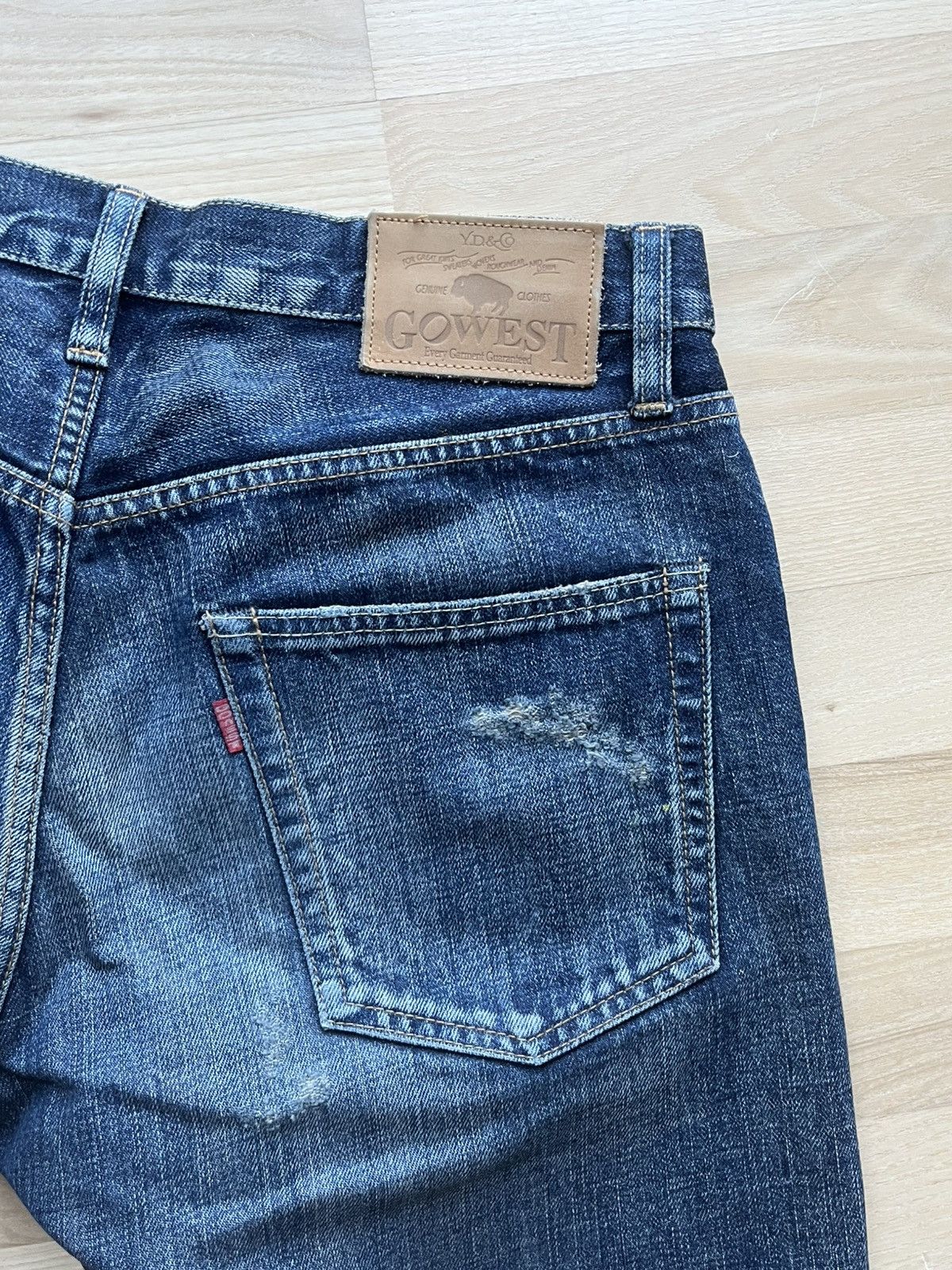 Levi's Vintage Clothing Distressed Sashiko Boro Jeans Size US 30 / EU 46 - 6 Thumbnail
