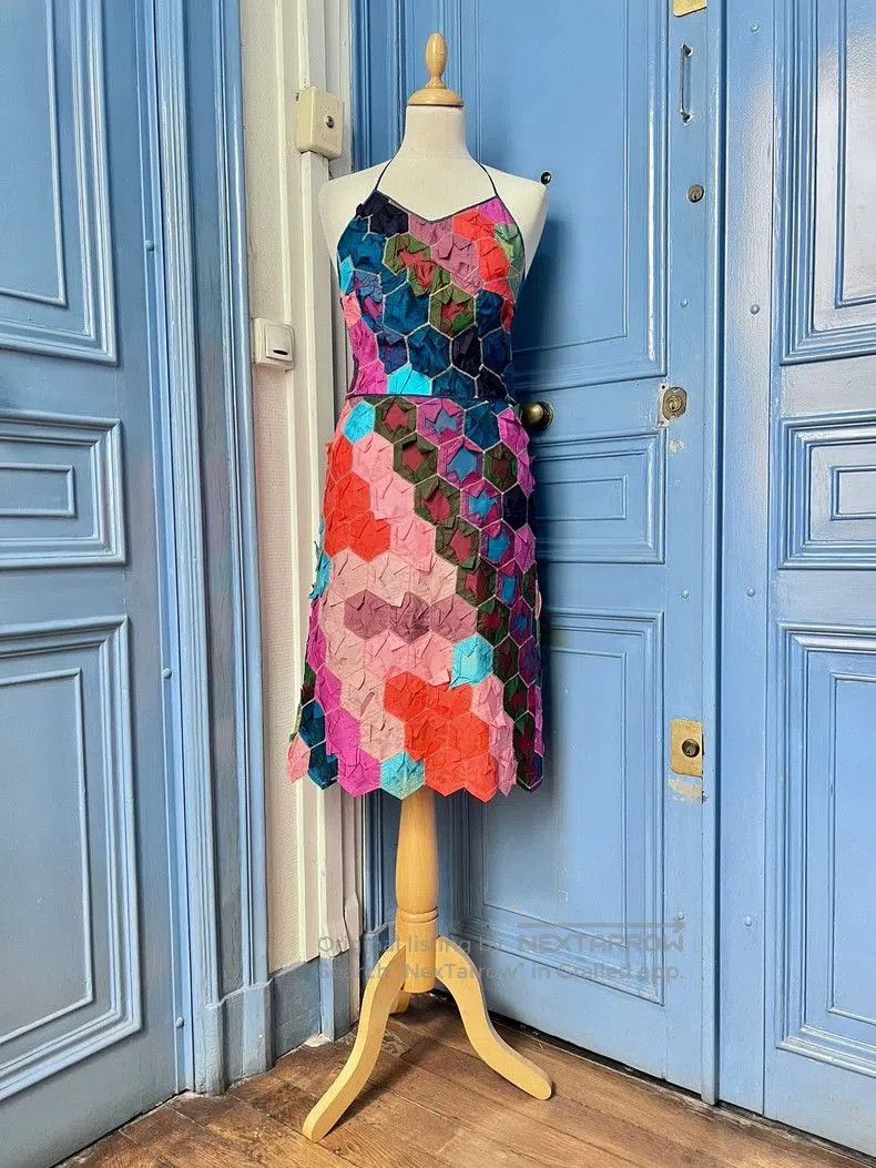 Kenzo Kenzo Patchwork Halter Top & Skirt Set. Size US S / EU 44-46 / 1 - 2 Thumbnail