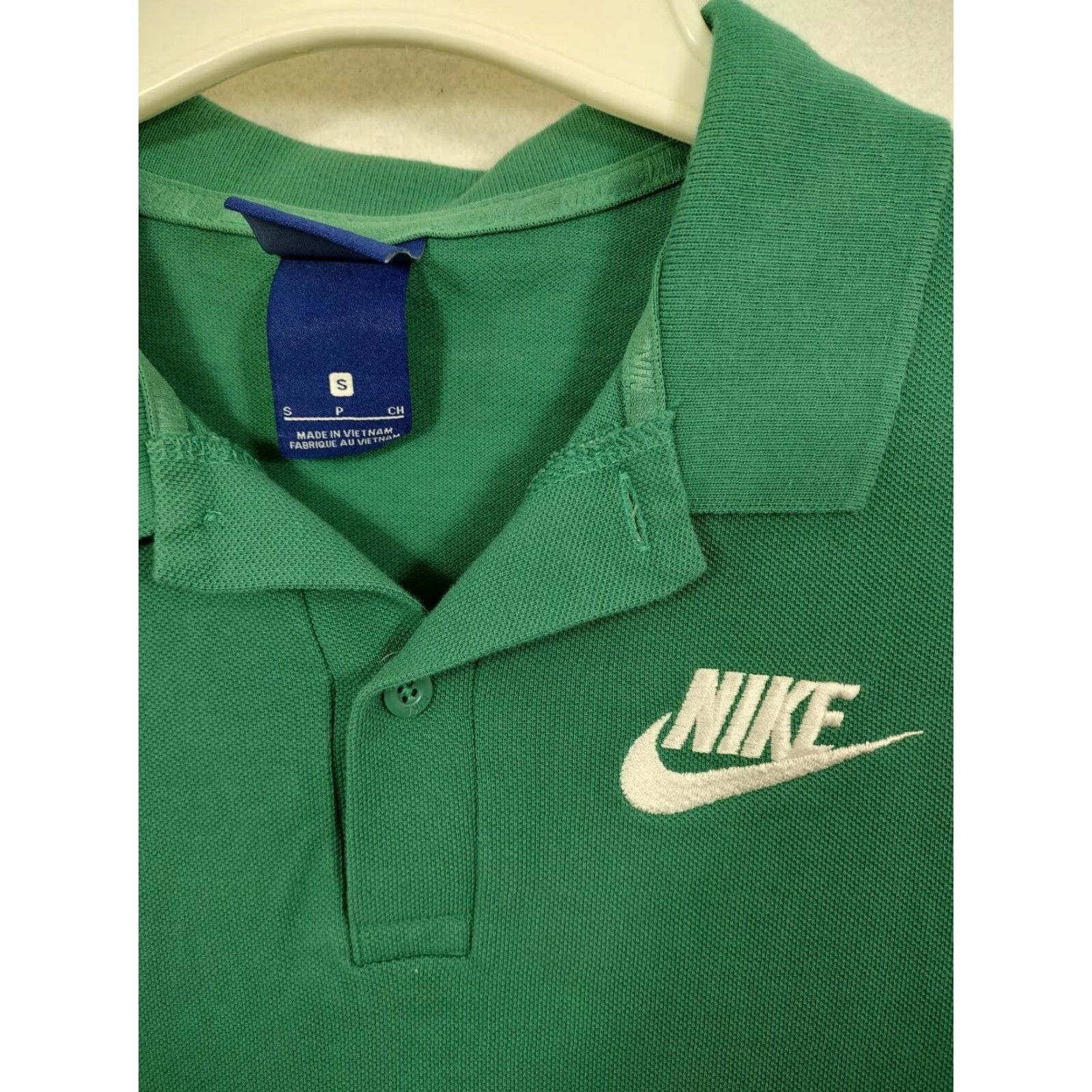Nike Nike Shirt Mens Small Green Polo Short Sleeve Spellout Swoosh Size US S / EU 44-46 / 1 - 2 Thumbnail