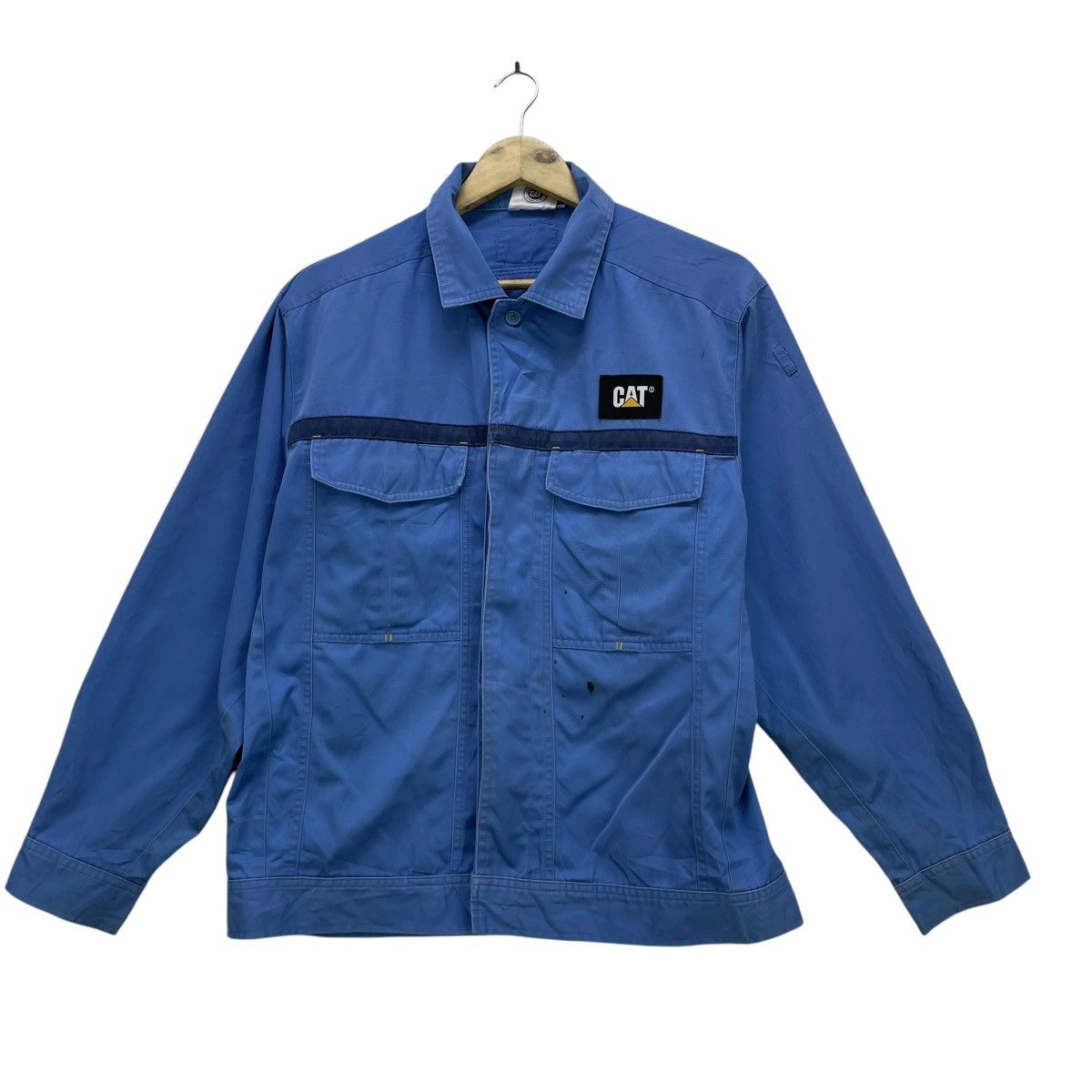 Caterpillar × Vintage 💥Vintage Cat Caterpillar Workwear Jacket Size US M / EU 48-50 / 2 - 1 Thumbnail