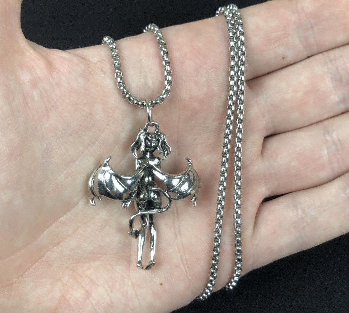 Jewelry Demon Girl Necklace Punk Chain Size ONE SIZE - 3 Thumbnail