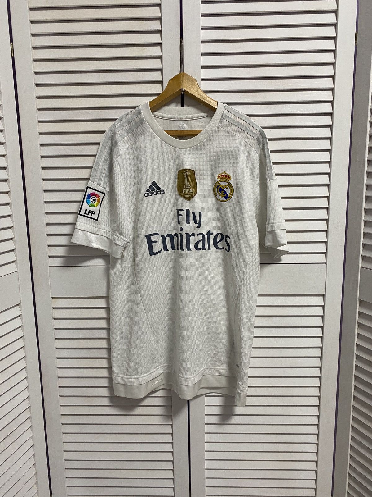 Adidas Soccer Jersey Shirt Adidas Real Madrid Home 2015 Size US M / EU 48-50 / 2 - 1 Thumbnail