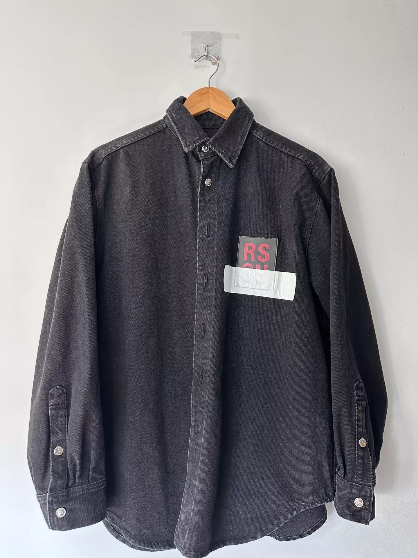 Raf Simons Stick a black denim