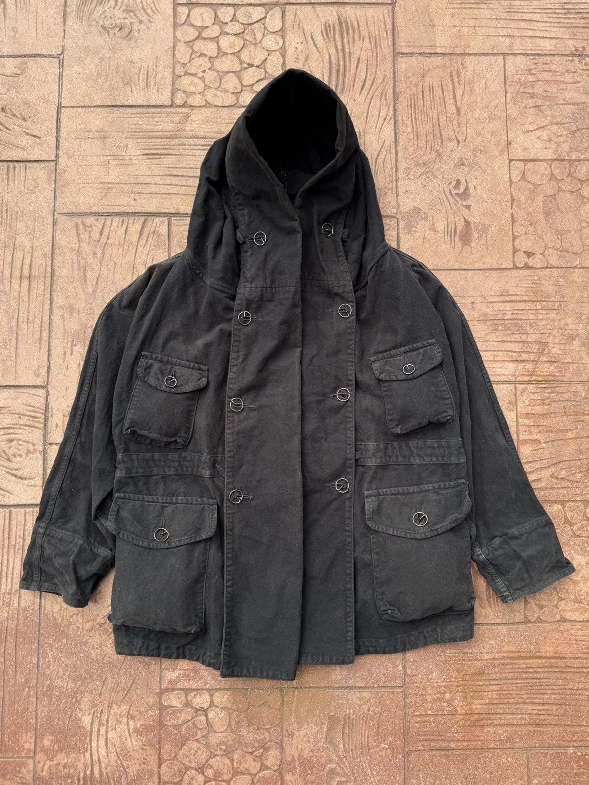 Kapital 🔥GRAIL🔥 RARE VTG KAPITAL KATSURAGI MILITAR RINGCOAT JACKET Size US L / EU 52-54 / 3 - 4 Thumbnail