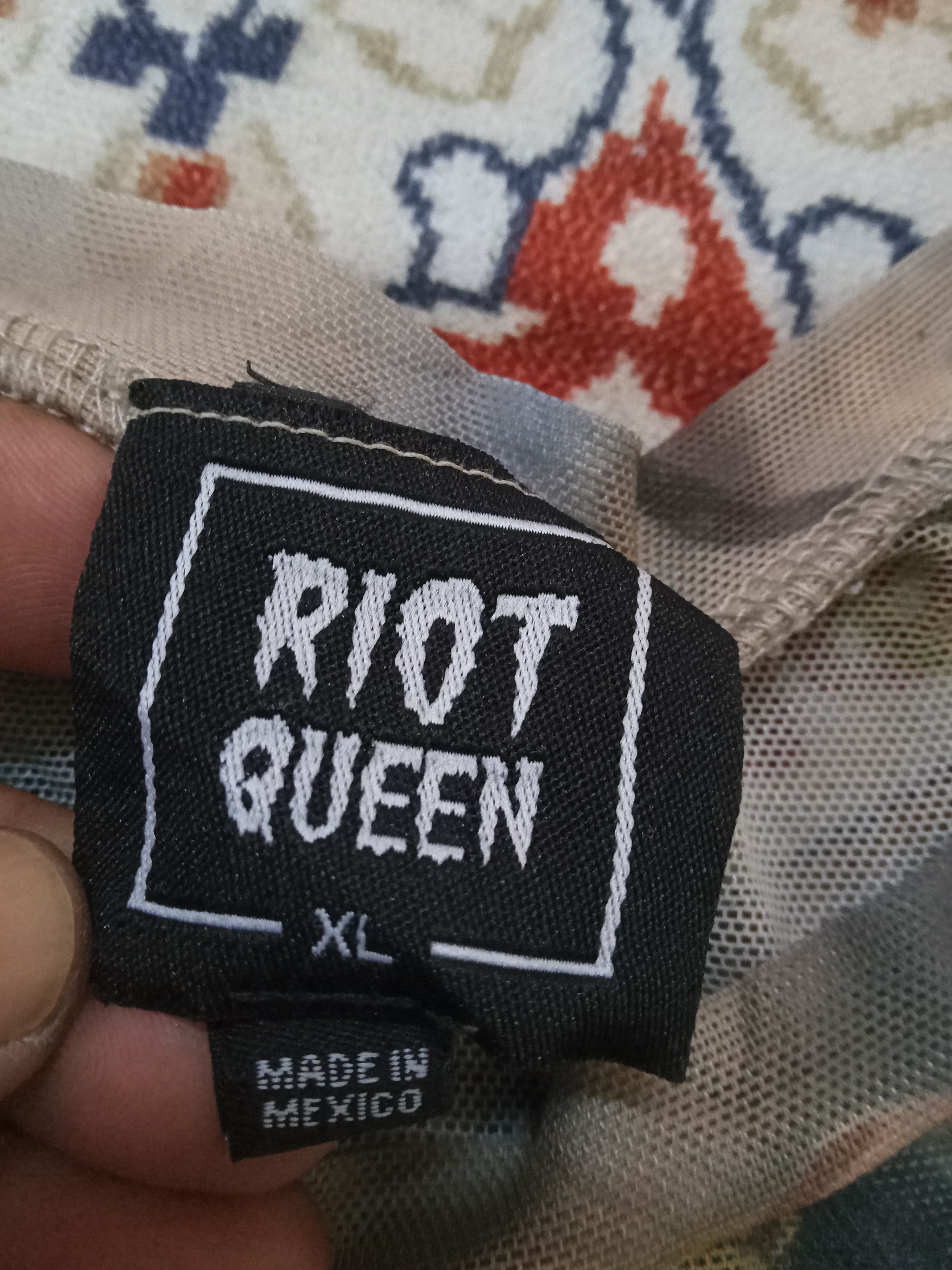 Other Riot Queen All over Print Mesh T Shirt Size XL / US 12-14 / IT 48-50 - 2 Thumbnail