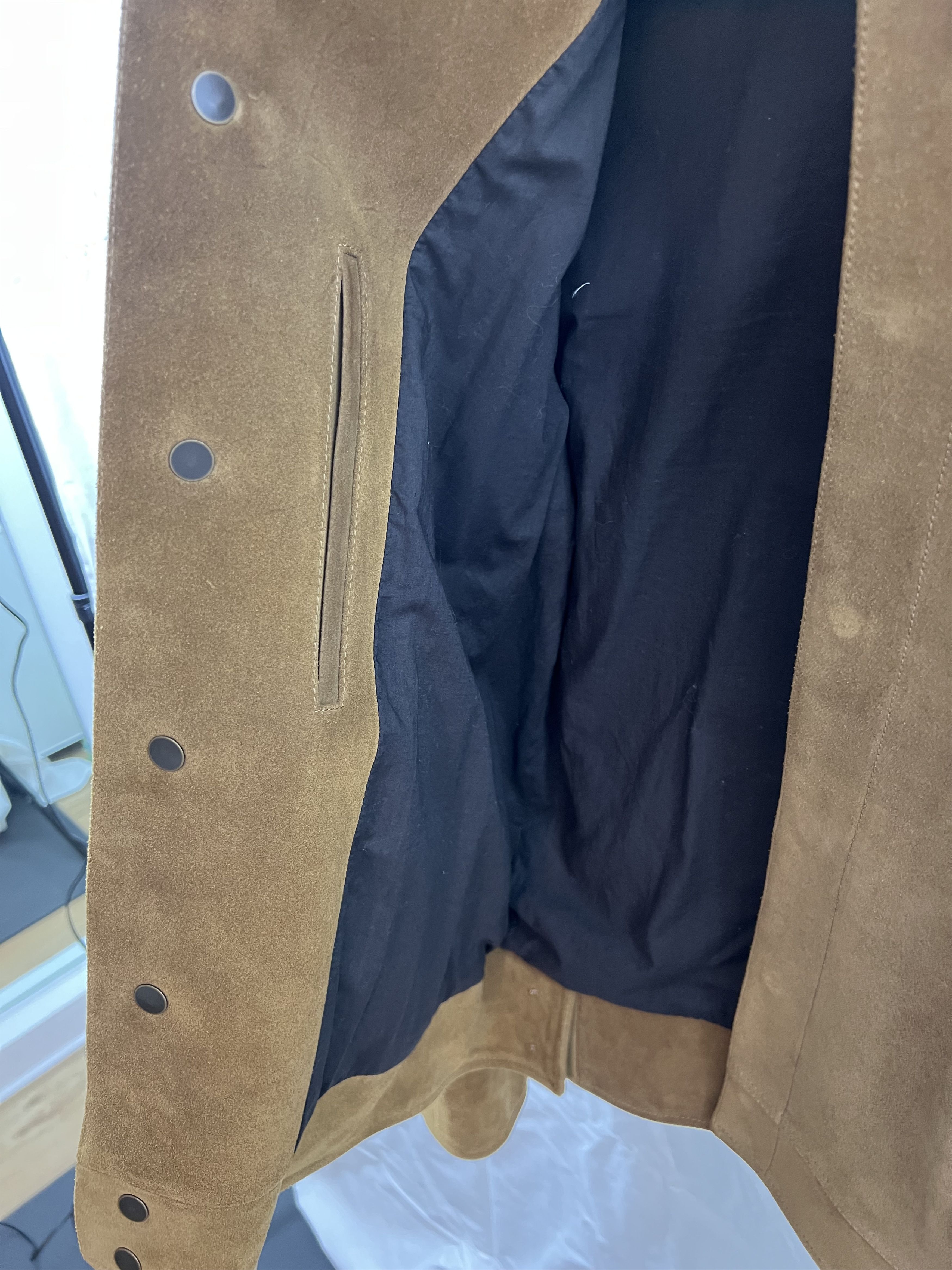 Maison Margiela Margiela 2016 Suede Zip Flap Pocket Jacket, Camel, IT 52 Size US L / EU 52-54 / 3 - 5 Thumbnail