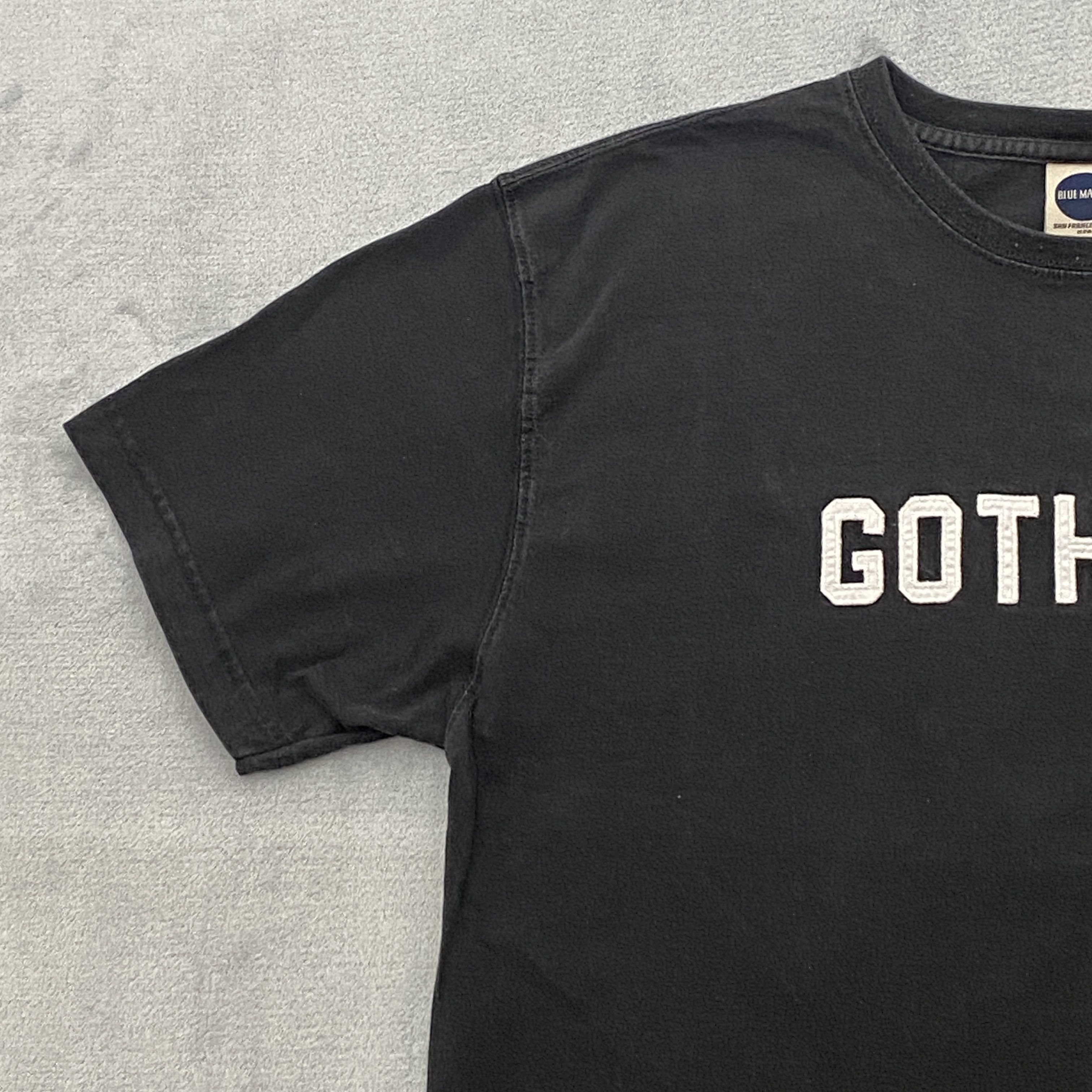 Blue Marlin × Vintage T Shirt Men Large Black GOTHAMS 83 Embroidered Short Sleeve Size US L / EU 52-54 / 3 - 4 Thumbnail