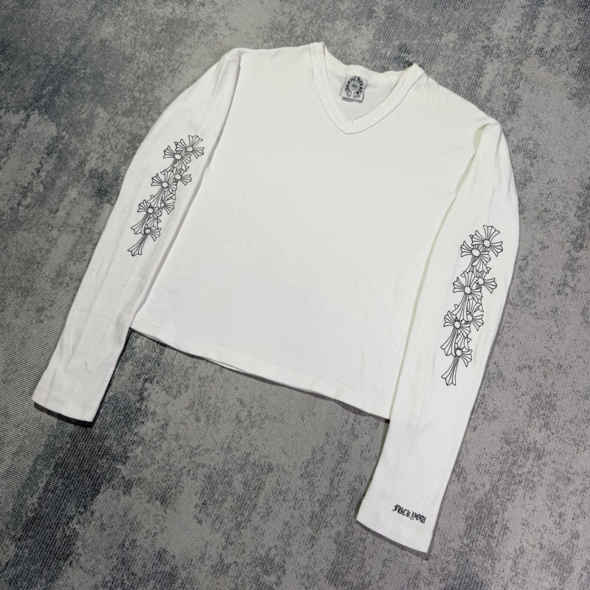 Chrome Hearts Y2K CEMETERY CROSS SLEEVES CROPTOP Size ONE SIZE - 1 Thumbnail