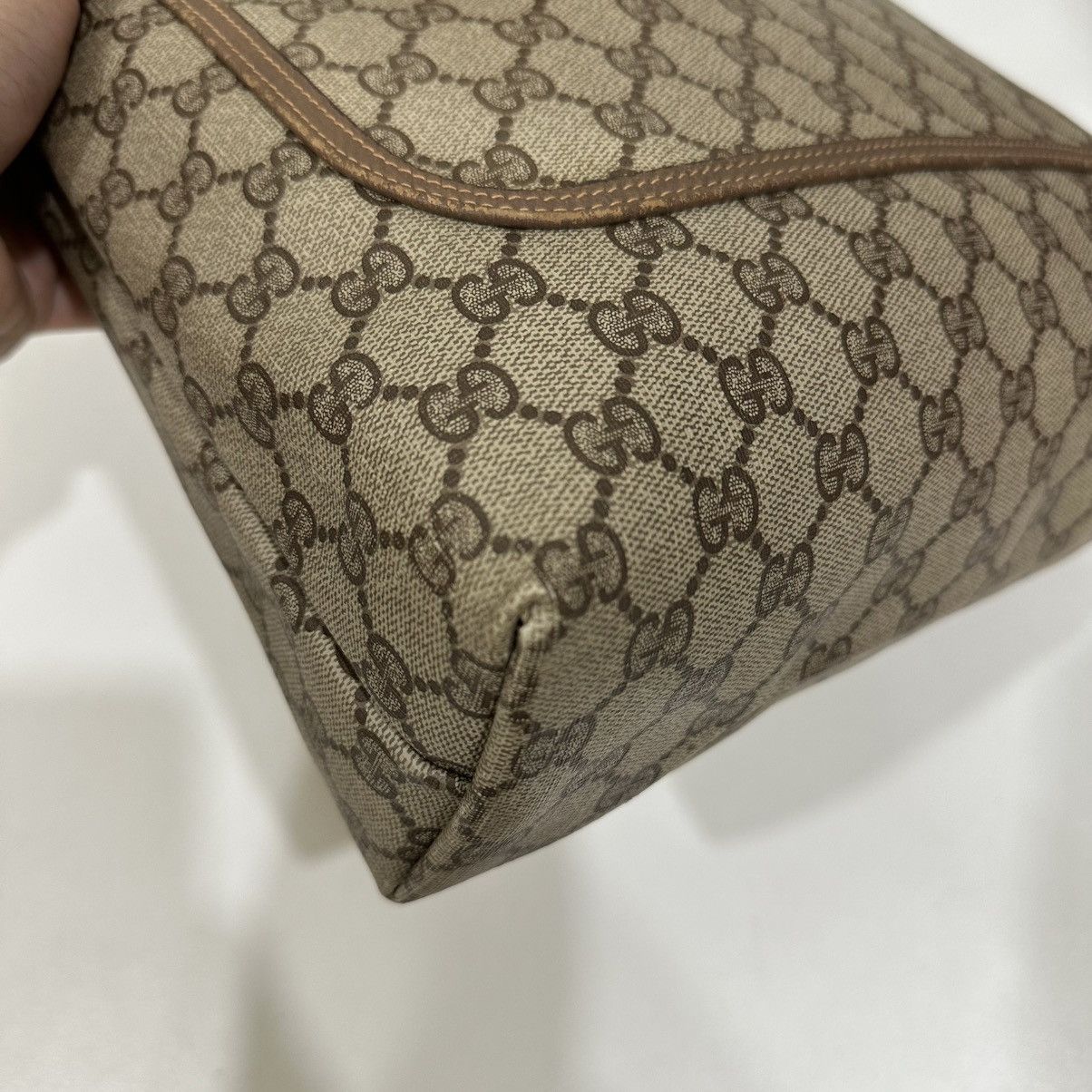 Gucci VINTAGE GUCCI GG WEB SHERRY LINE TOTE BAG 33 Size ONE SIZE - 8 Thumbnail