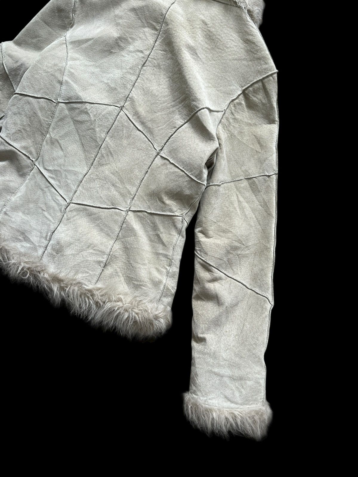 Japanese Brand Vintage Morgan De Toi Pig Suede Leather Fur Jacket I6W9 LGB Size M / US 6-8 / IT 42-44 - 11 Thumbnail