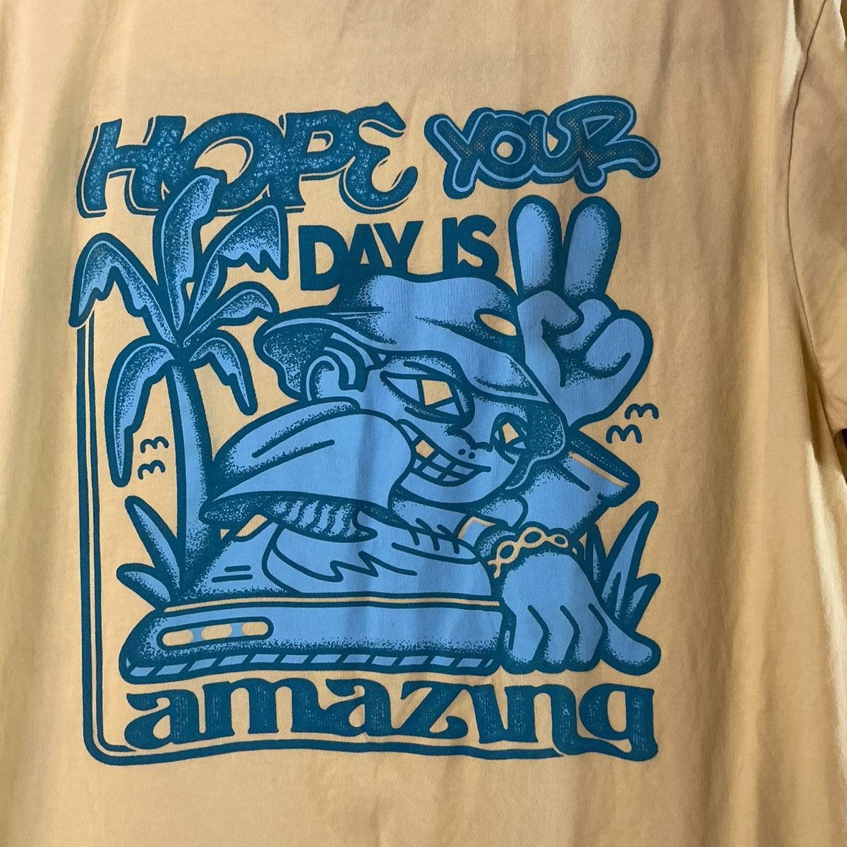 Other Stoefs Graphic Tee Medium Yellow Back Print USA Made Size US M / EU 48-50 / 2 - 4 Thumbnail