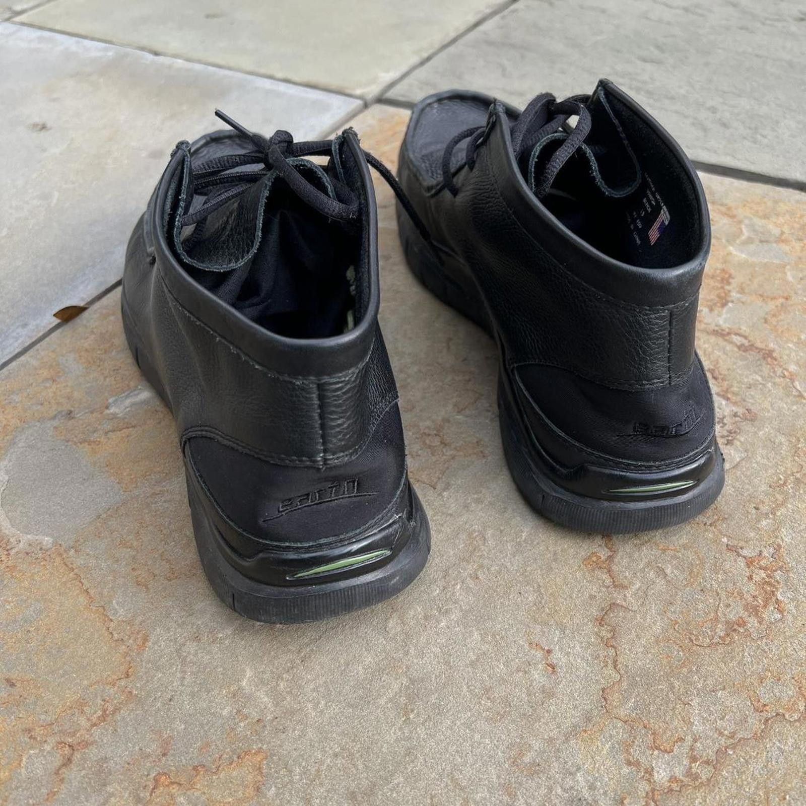 Other Black Leather Wallabee Style Earth Mid-top Boots Size US 13 / EU 46 - 4 Thumbnail