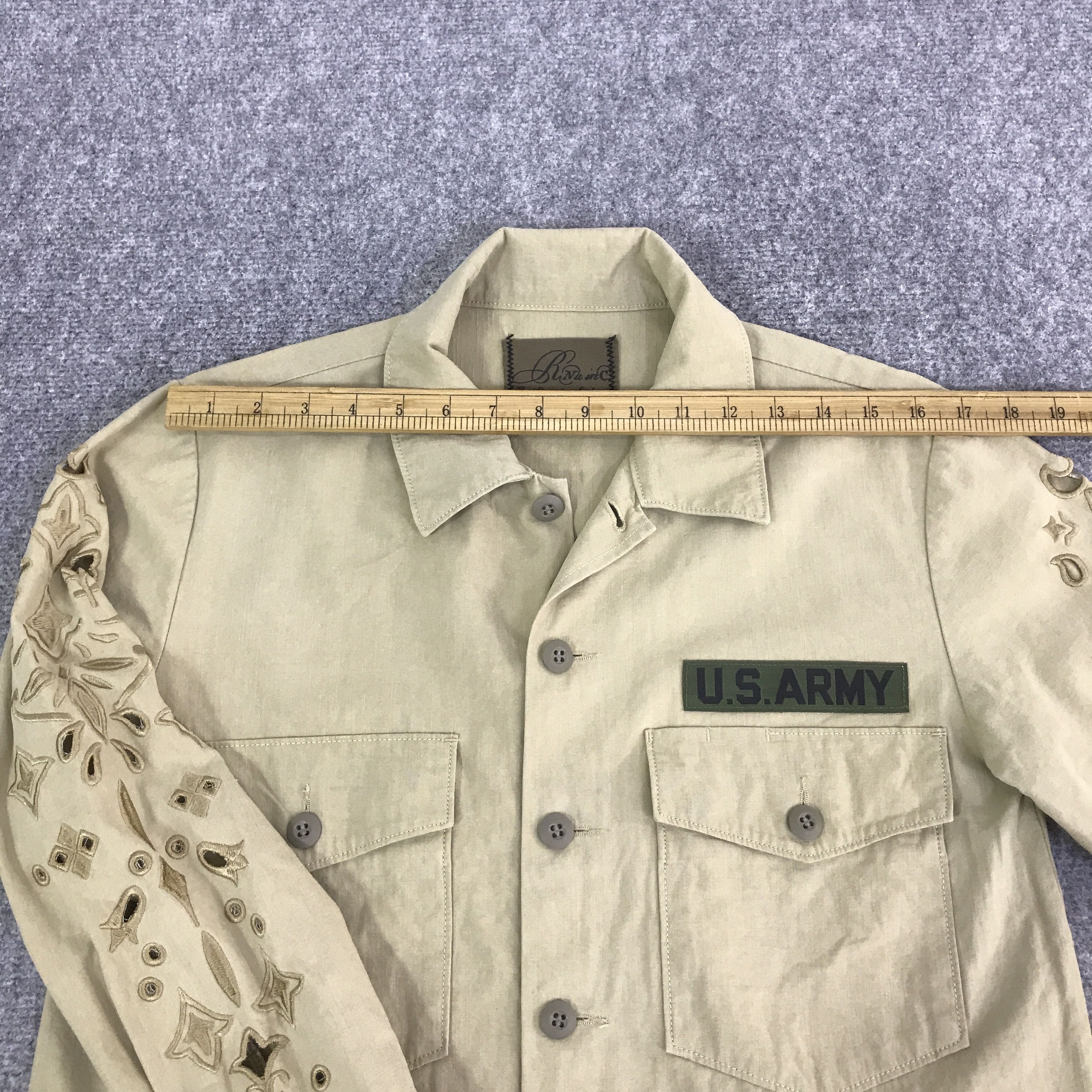 Japanese Brand Rna x u.s army design button jacket K114B19 Size US L / EU 52-54 / 3 - 5 Thumbnail