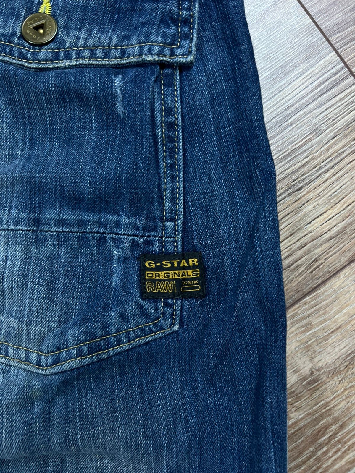 Vintage 💫 90’S G-STAR RAW VINTAGE DOUBLE KNEE OPIUM WASHED JEANS Size US 30 / EU 46 - 4 Thumbnail