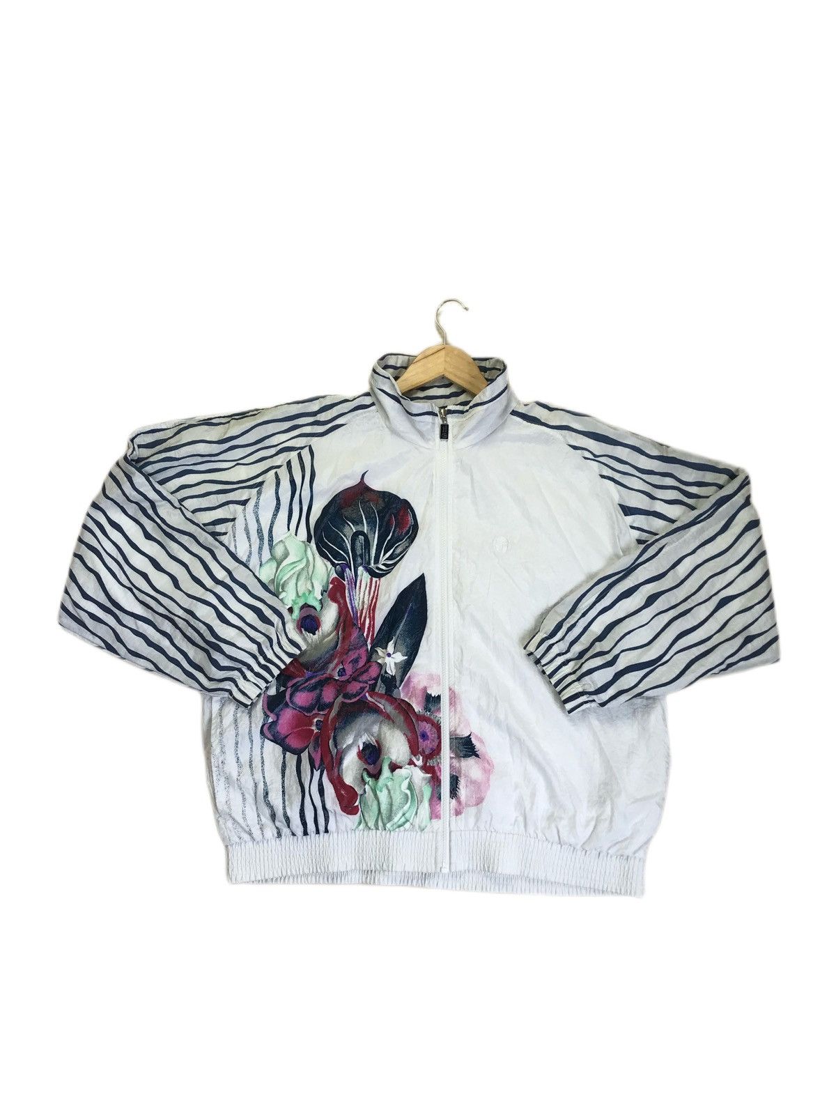 Sergio Tacchini Vintage Sergio Tacchini Floral Ladies Windbreaker Jacket Size XL / US 12-14 / IT 48-50 - 9 Thumbnail