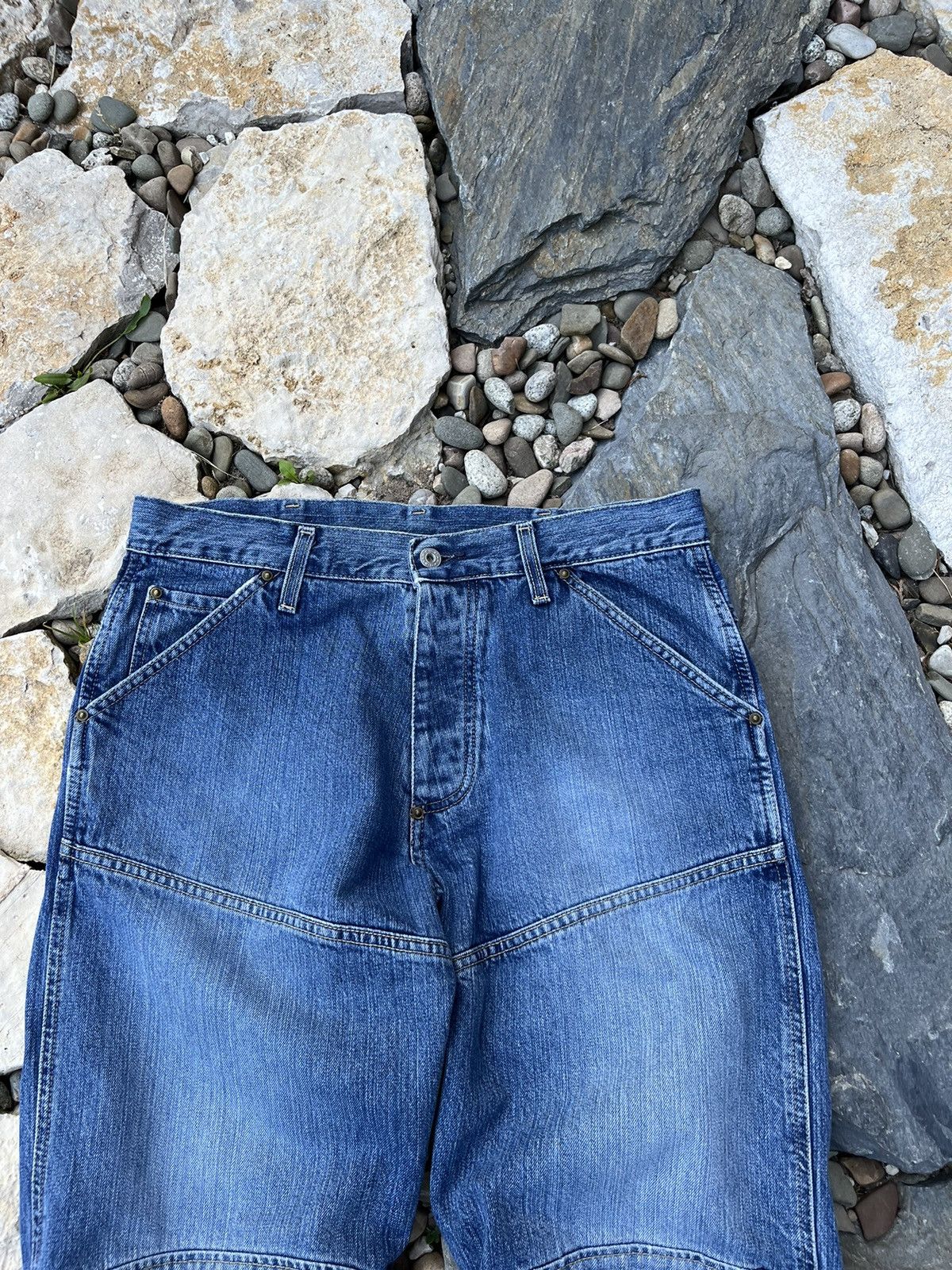 G-Star × Vintage Vintage G-Star Raw elwood y2k denim jeans double knee pants Size US 32 / EU 48 - 3 Thumbnail