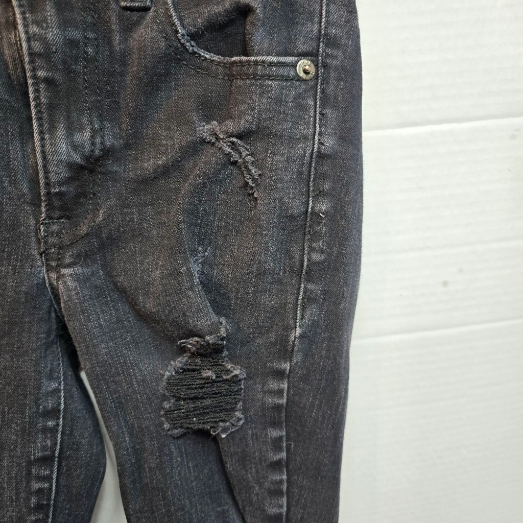 Aeropostale Women's Aeropostale Black Distressed High Rise Jeggings 00 Size 24" / US 00 / IT 34 - 4 Thumbnail