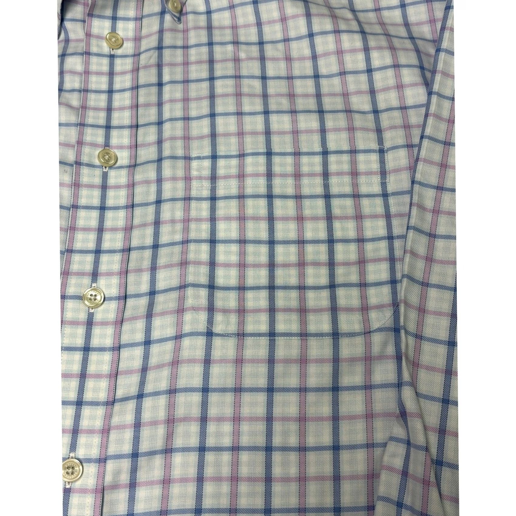 Brooks Brothers Brooks Brothers Shirt Mens XL Blue Non-Iron Supima Cotton Check Button Down Size US XL / EU 56 / 4 - 4 Thumbnail