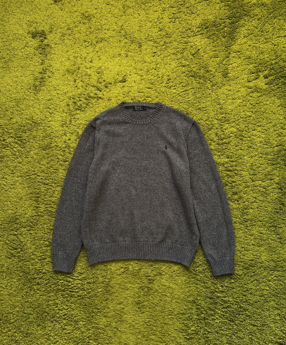 Polo Ralph Lauren Polo Ralph Lauren minimalist grey knit logo sweater Size US XL / EU 56 / 4 - 1 Thumbnail