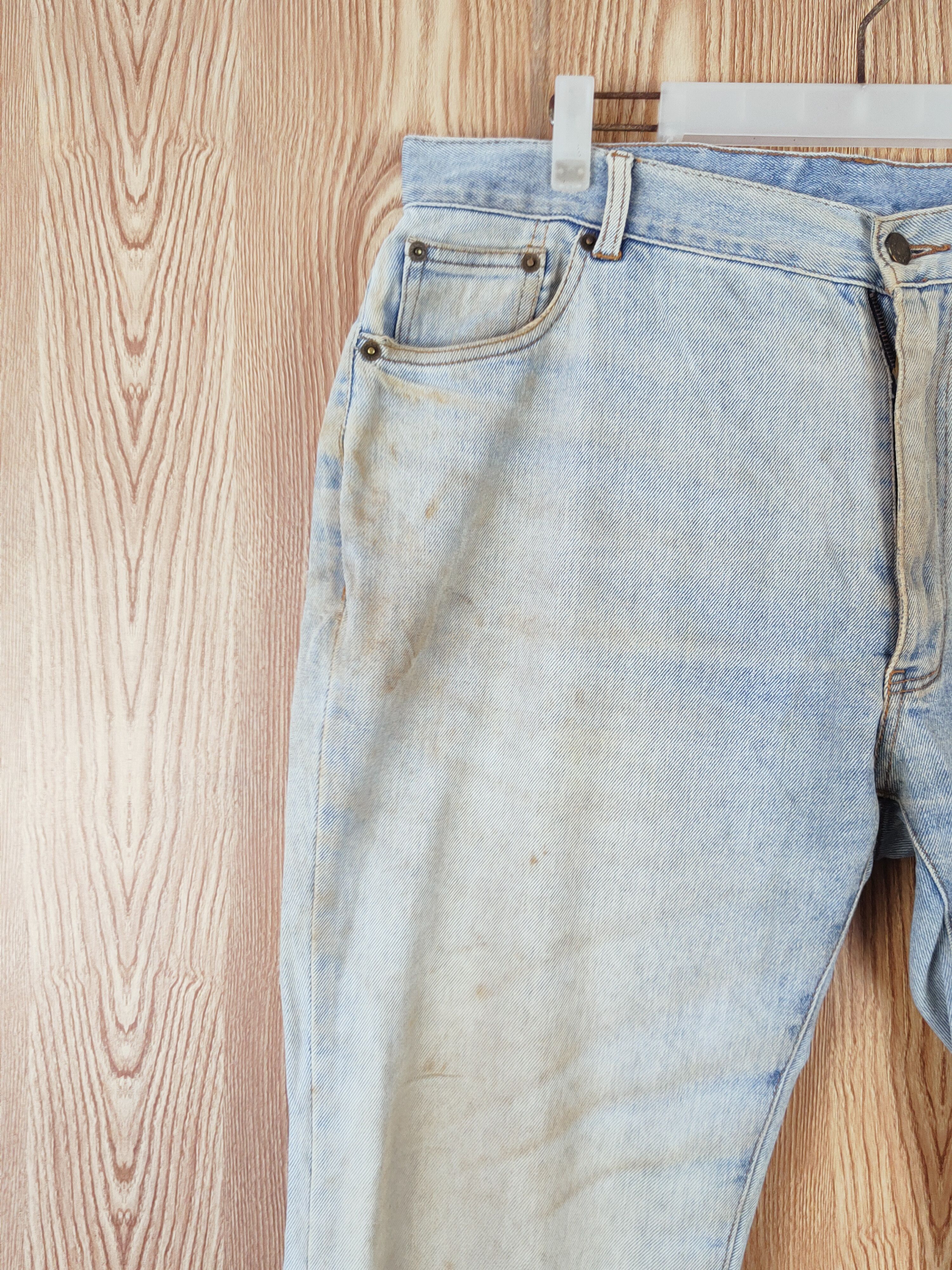 Japanese Brand OSJ Blue Faded Distressed Ripped Jeans #W690 Size US 36 / EU 52 - 3 Thumbnail