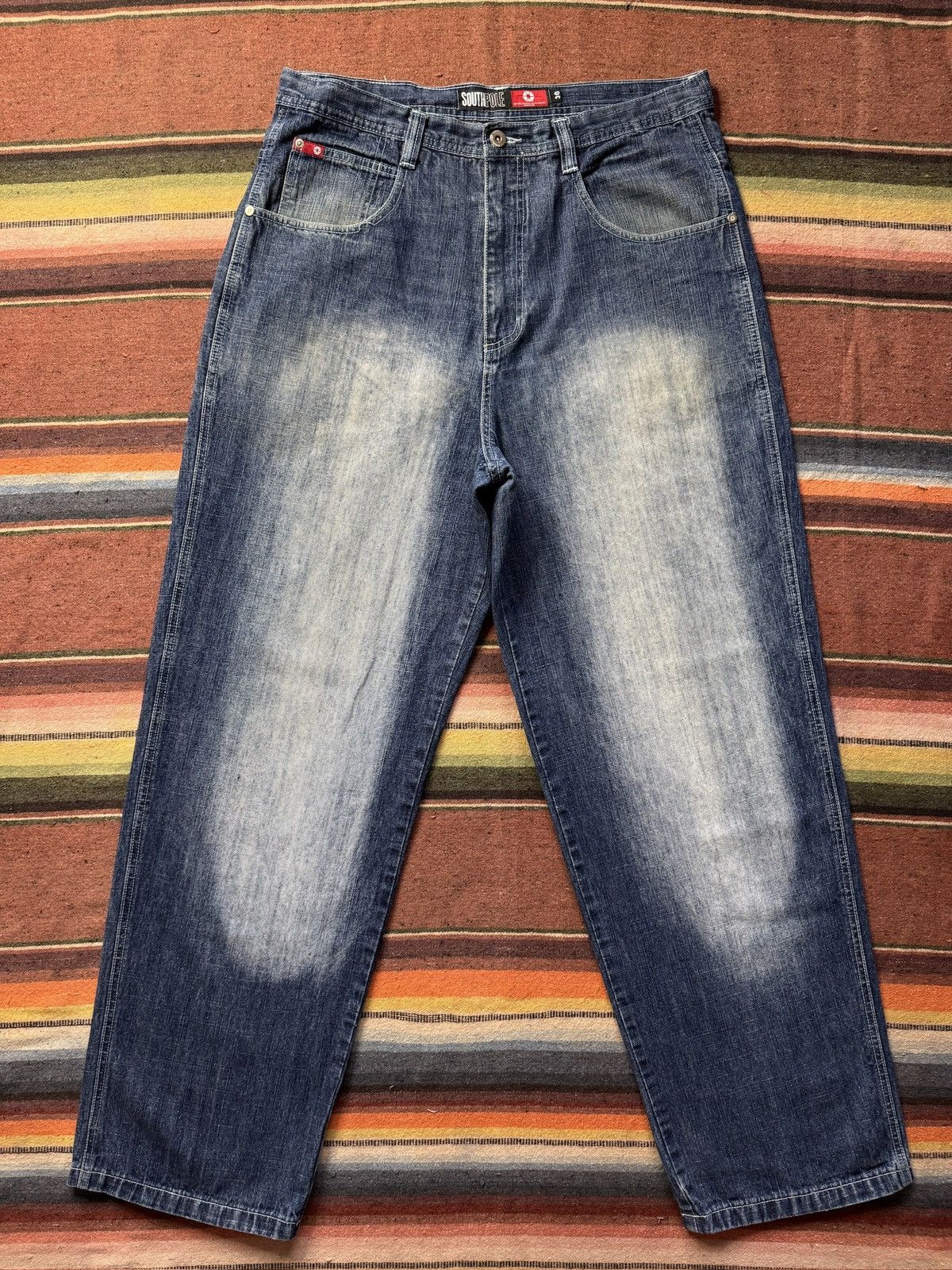 Southpole Y2K South Pole Red Tab Denim Jeans Size US 36 / EU 52 - 4 Thumbnail