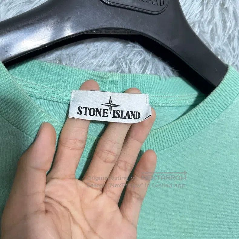 Stone Island Stone Island Embroidered Logo Short Sleeve T-Shirt Green C Size US M / EU 48-50 / 2 - 4 Thumbnail