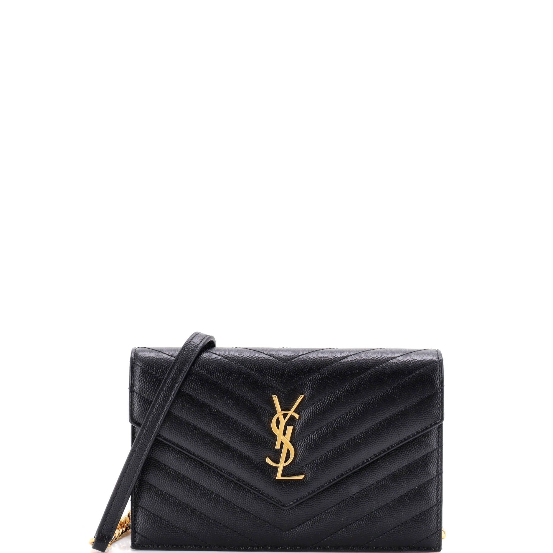 Saint Laurent Paris Classic Monogram Wallet on Chain Size ONE SIZE - 1 Thumbnail