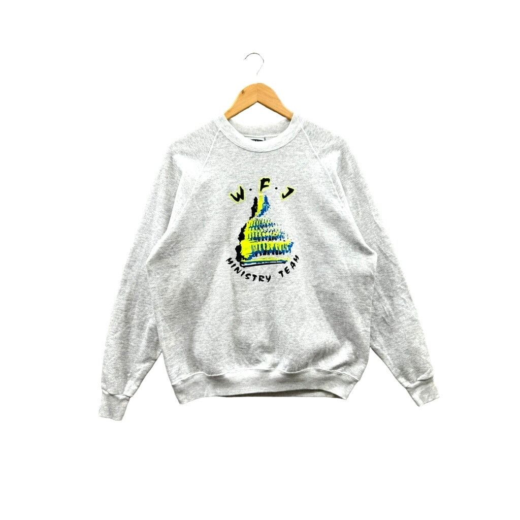 Lee × Vintage 1990's Lee W.F.J Ministry Team Cotton Crewneck Sweatshirt Size US XL / EU 56 / 4 - 1 Thumbnail