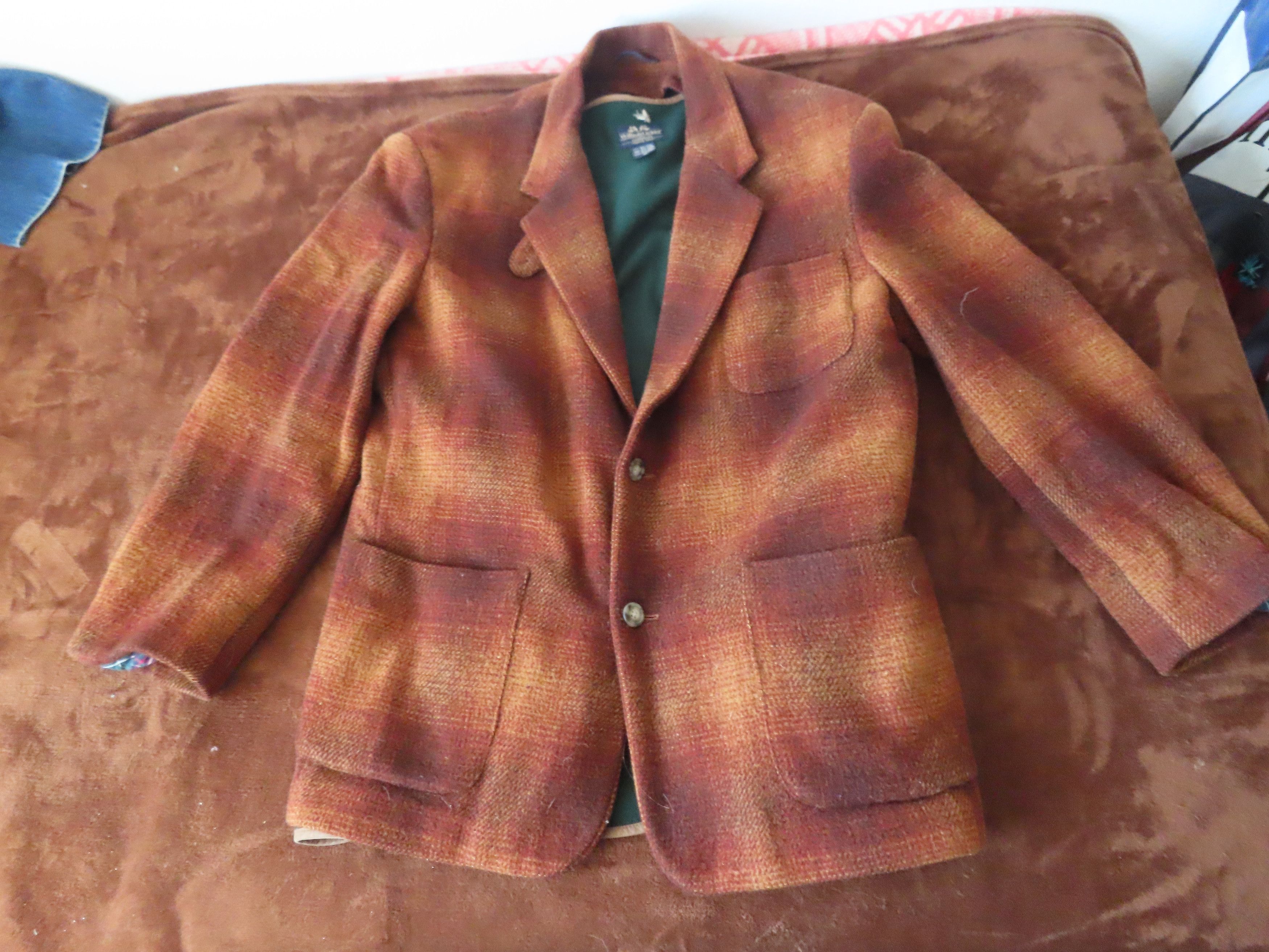 image of Vintage Willis & Geiger Wool Jacket Blazer W/detachable Vest, Men's (Size Medium)