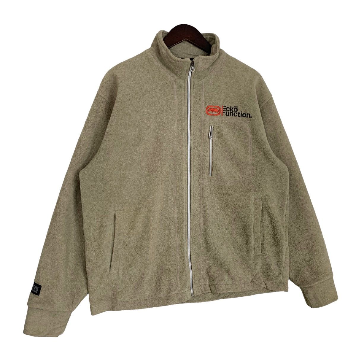 Ecko Unltd. × Japanese Brand × Vintage Vintage 90s Ecko Function Small Logo Fleece Jacket Size L Size US L / EU 52-54 / 3 - 3 Thumbnail