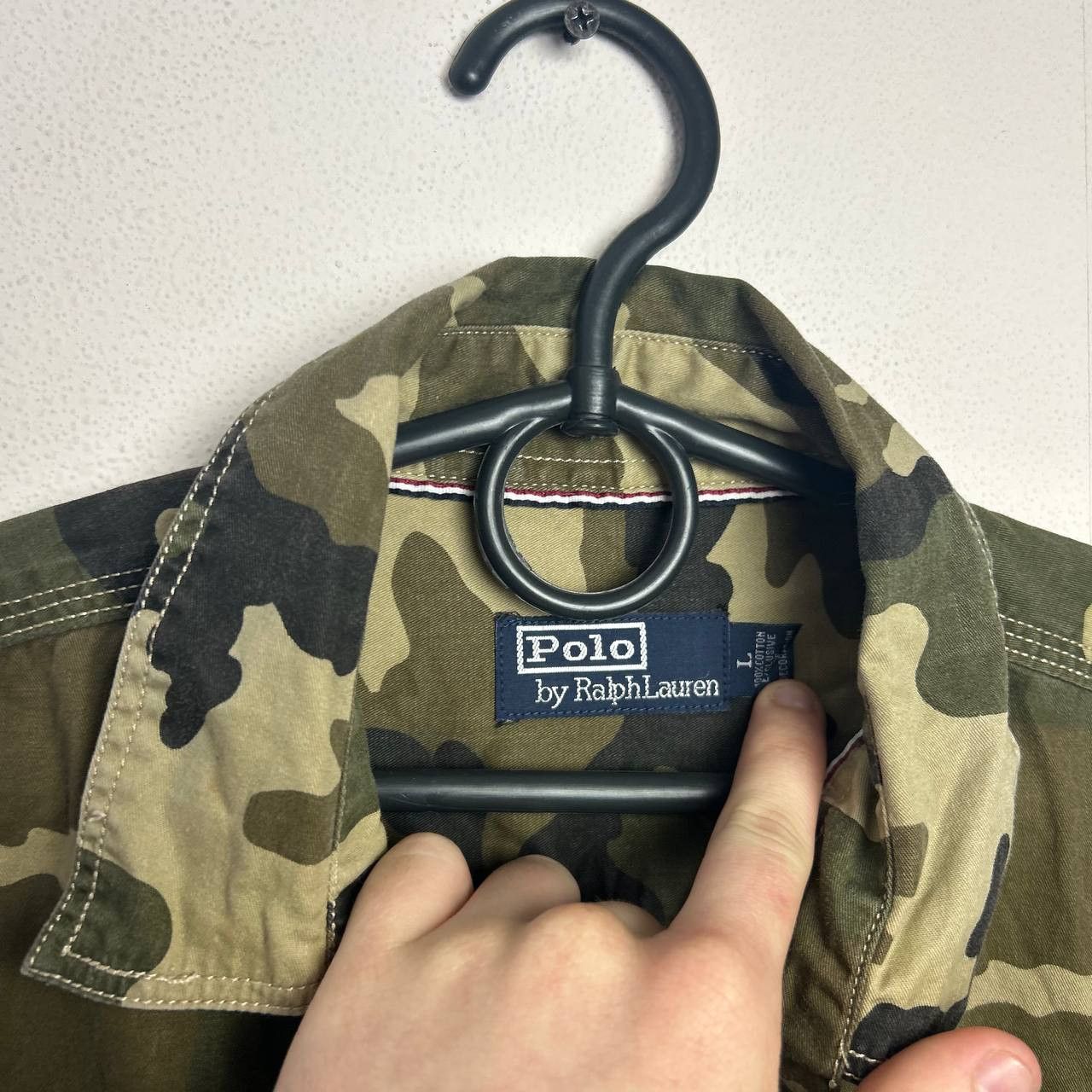 Polo Ralph Lauren Vintage Polo Ralph Lauren Camouflage military y2k shirt Size US L / EU 52-54 / 3 - 4 Thumbnail