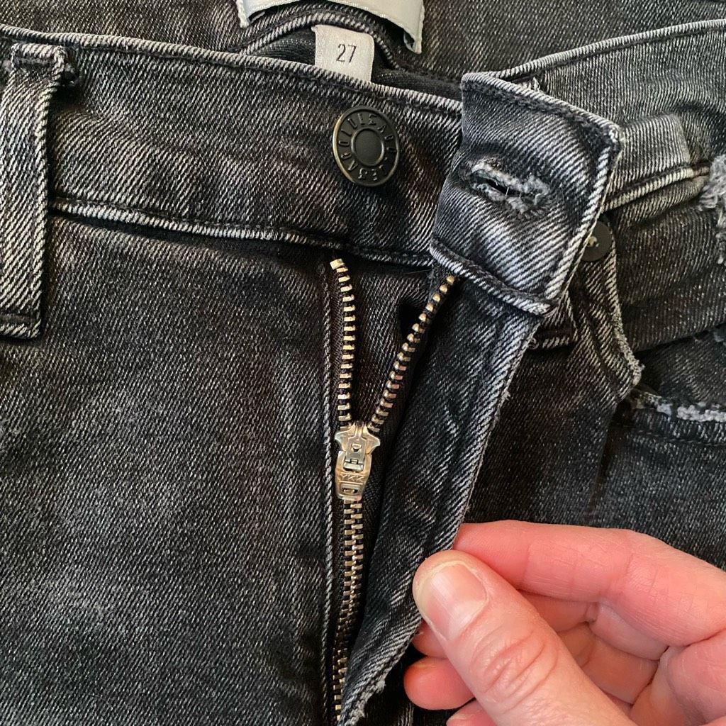 Agolde Agolde Los Angeles premium women 27 distressed ripped cotton Size 27" / US 4 / IT 40 - 4 Thumbnail