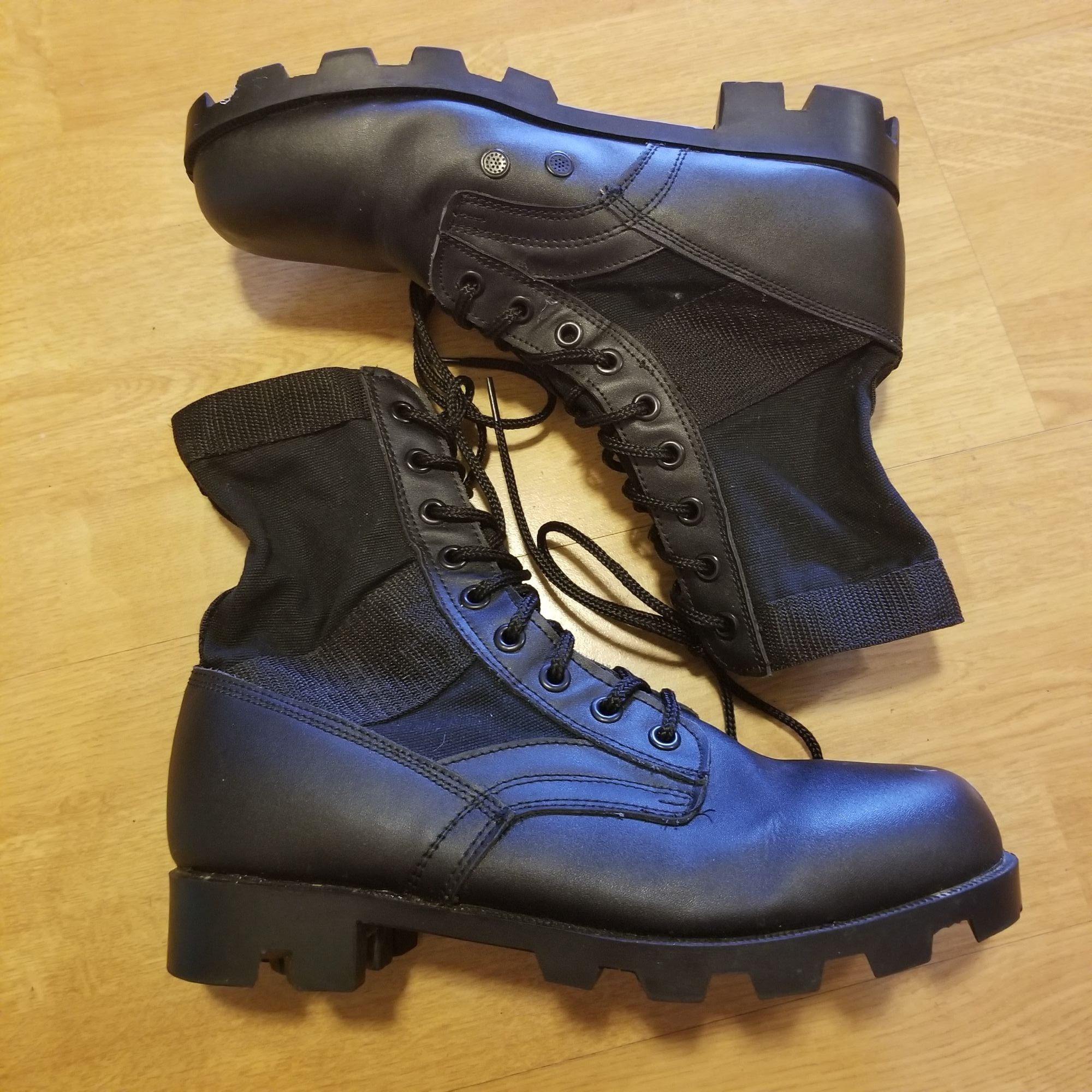 Rothco 9R Black Military Combat Boots Lace Up Moto Grunge Hi