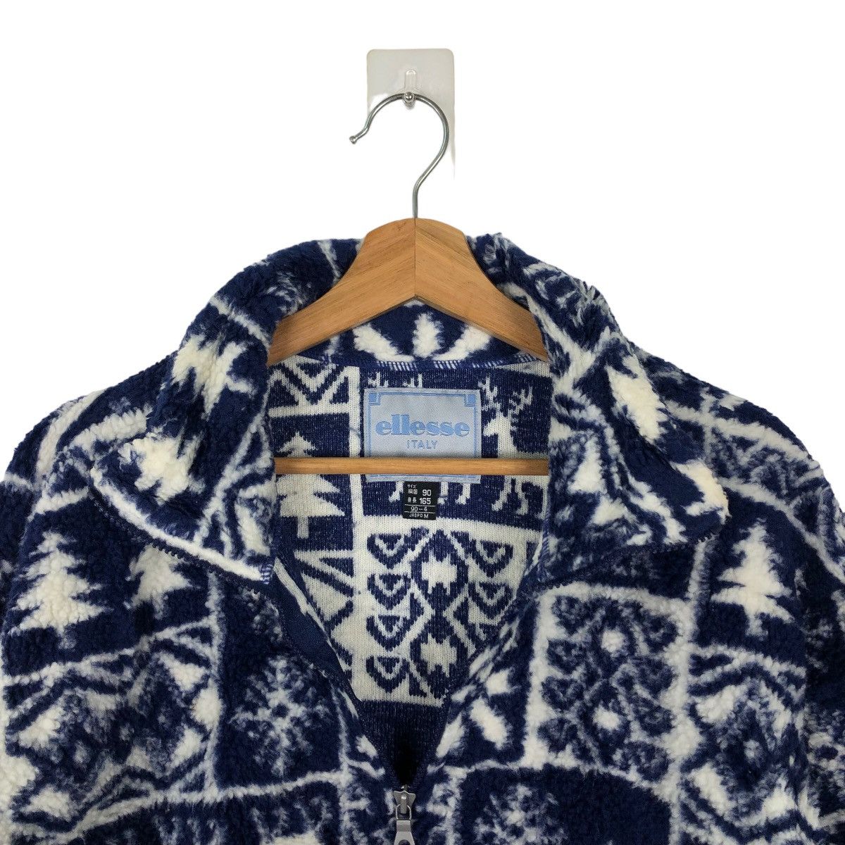Japanese Brand VINTAGE FLEECE NAVAJO AZTEC DESIGN ELLESSE JAPAN Size US M / EU 48-50 / 2 - 8 Thumbnail