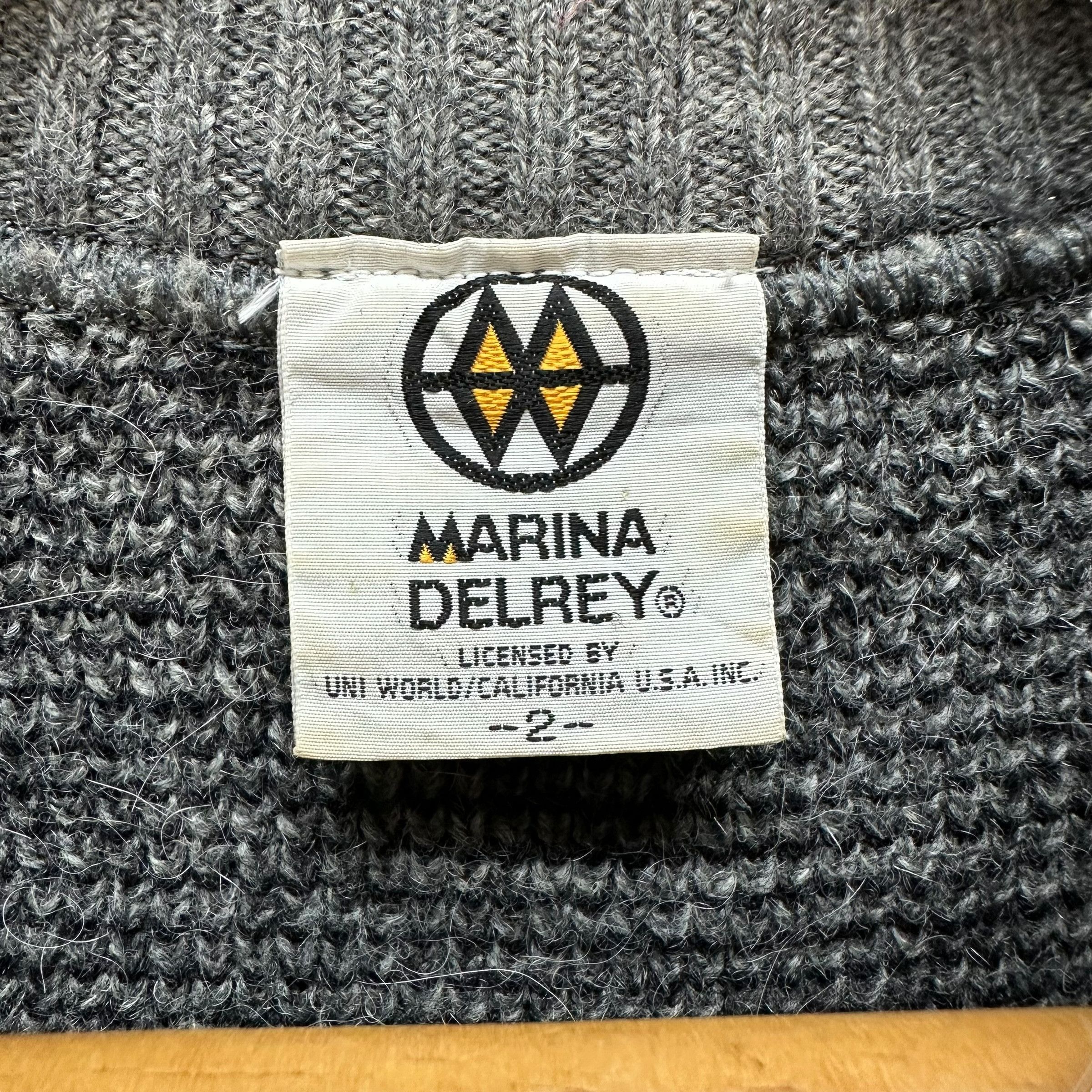 Vintage MARINA DELREY Big Logo Knitted Crewneck Sweatshirt #A4-0100 Size M / US 6-8 / IT 42-44 - 8 Thumbnail