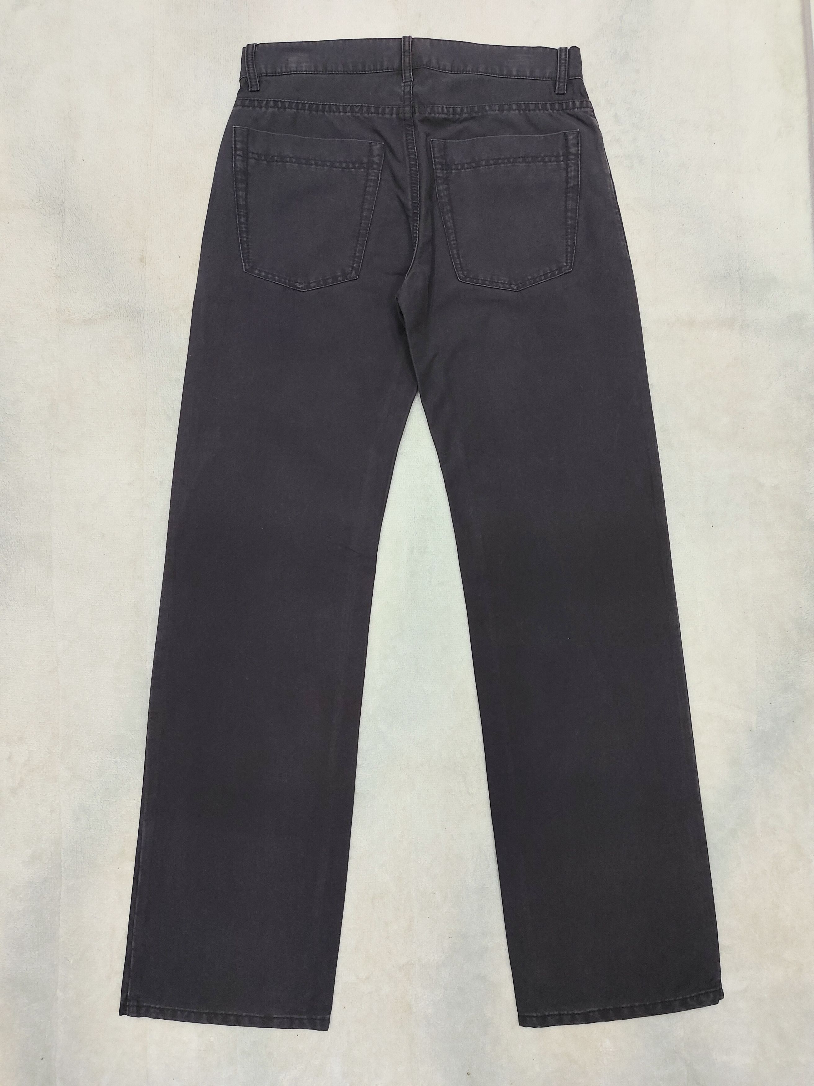 Emporio Armani Emporio Armani🔥Y2K Dark Black Minimal Baggy Trouser Size US 31 - 4 Thumbnail