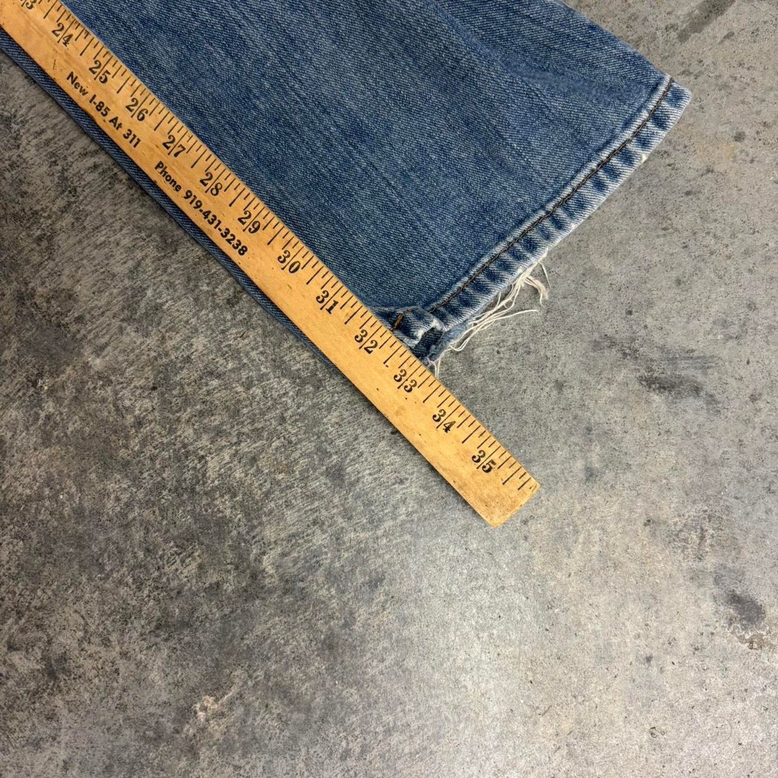 Old Navy 2000s Old Navy Baggy Light Wash Faded Jeans Size US 36 / EU 52 - 6 Thumbnail