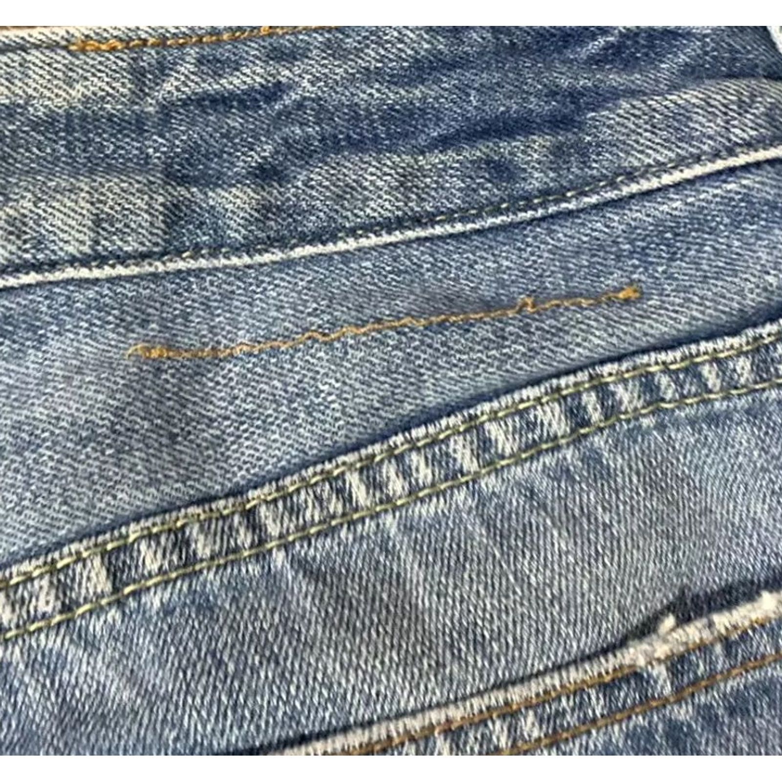 Vintage Erza Fitch Mens Distressed Jeans Size 32 X 30 Extra Large Size US 32 / EU 48 - 5 Thumbnail
