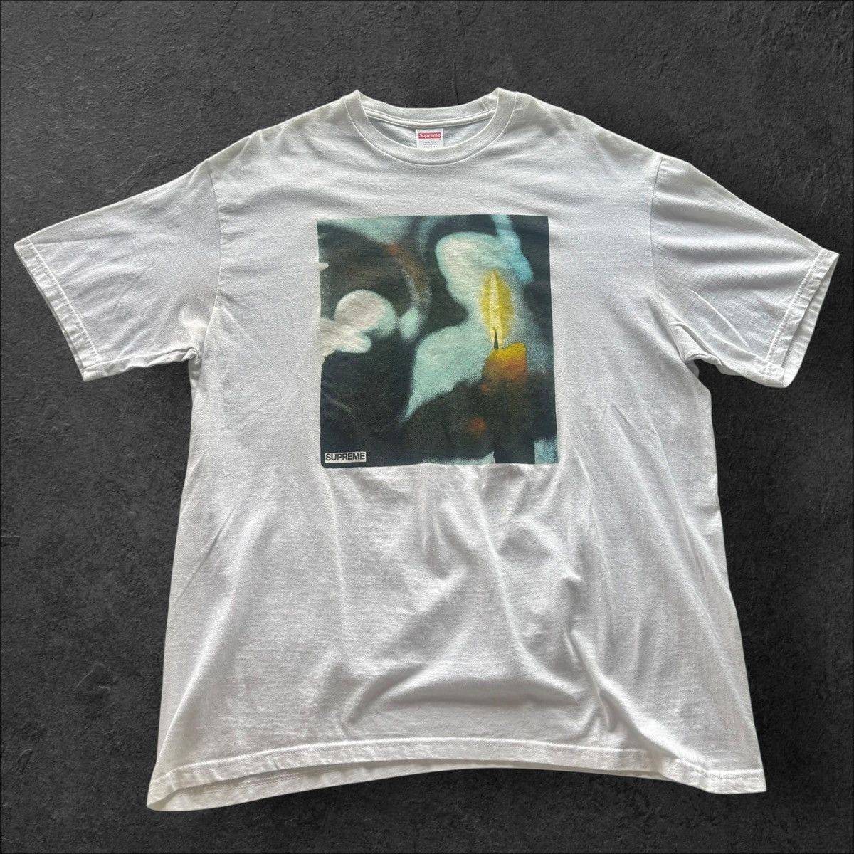 Supreme SUPREME WHITE CANDLE TEE SIZE XL Size US XL / EU 56 / 4 - 1 Thumbnail