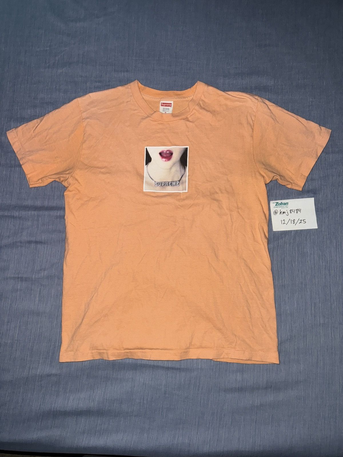 Supreme Peach Supreme Necklace Tee Size US M / EU 48-50 / 2 - 1 Thumbnail