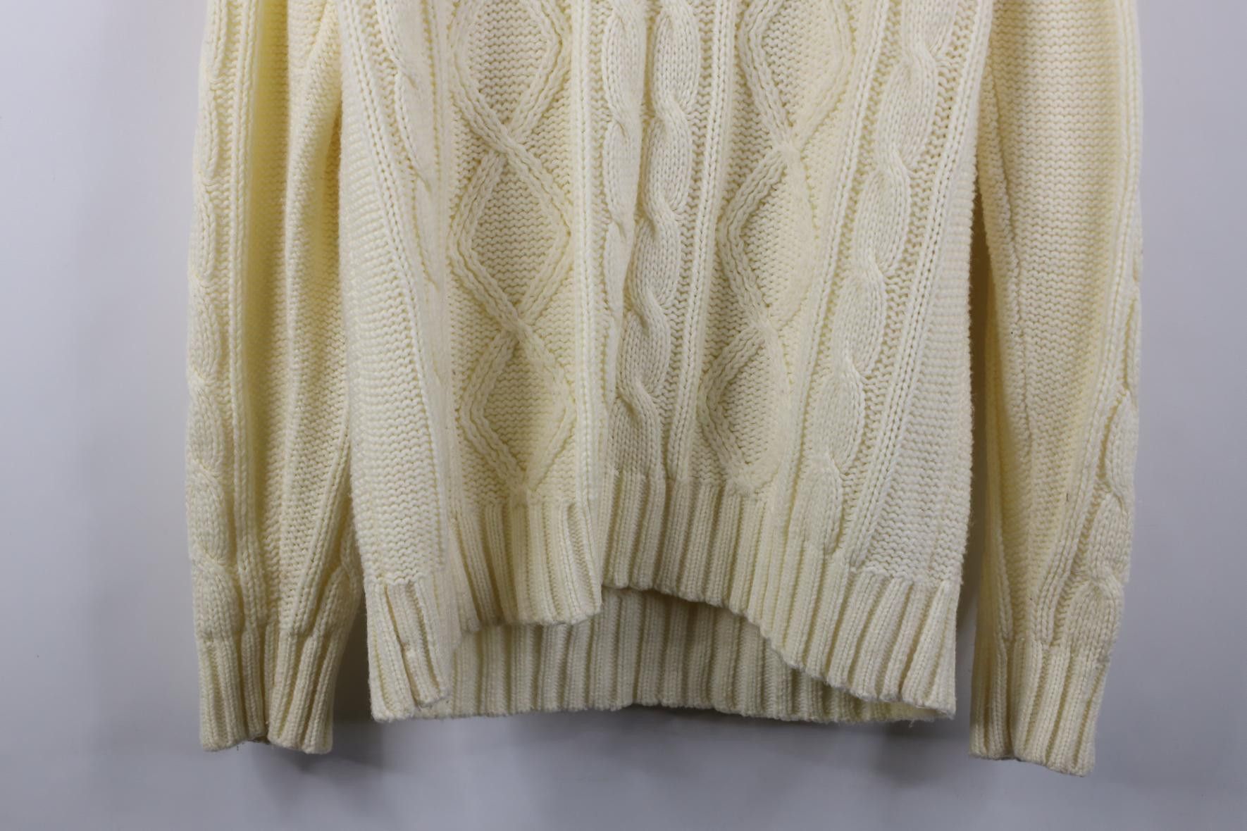Vintage Vintage 70s Streetwear Chunky Fisherman Henley Sweater Size US L / EU 52-54 / 3 - 12 Thumbnail