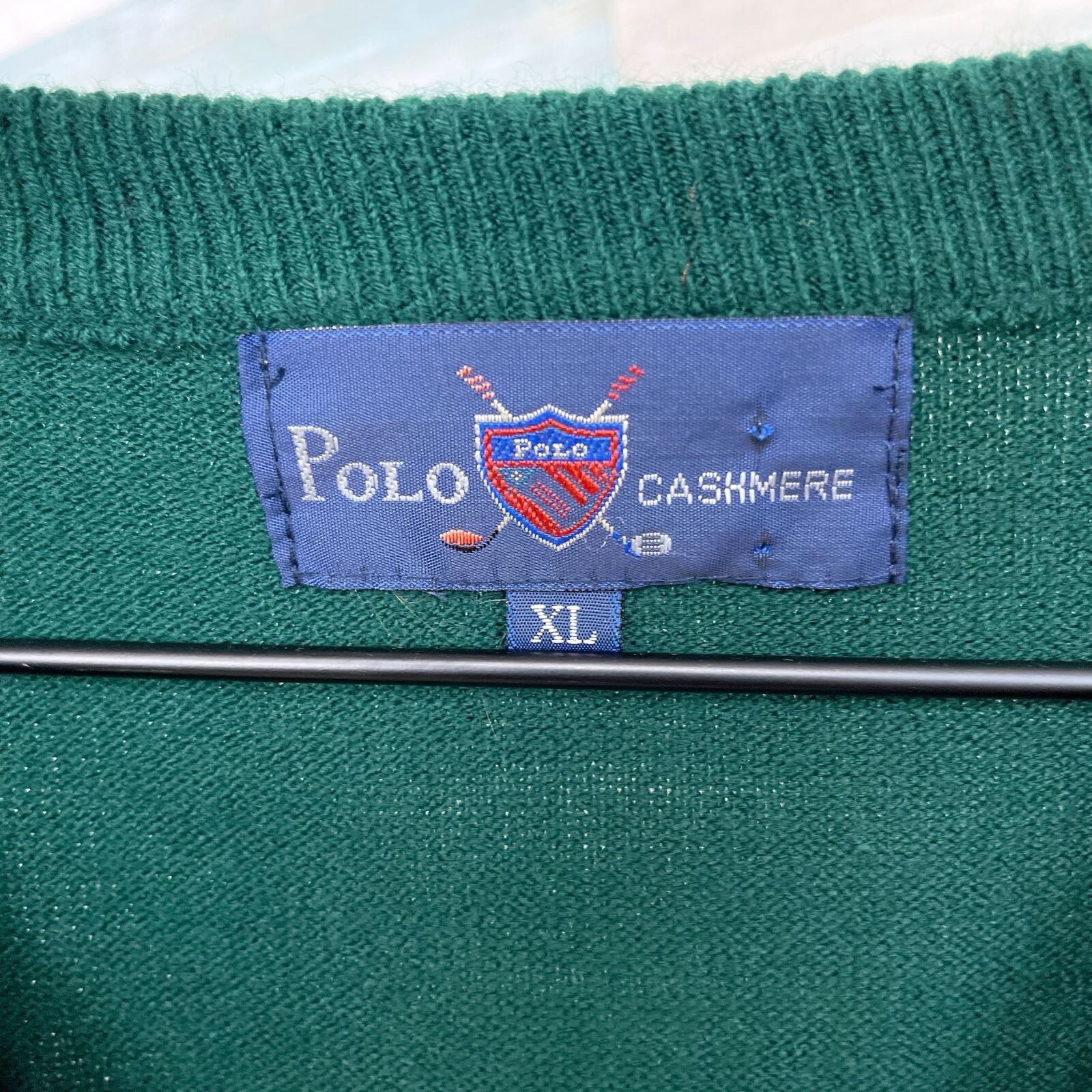 Polo Ralph Lauren POLO Ralph Lauren Cashmere Sweater Green Golf VTG Mens XL Size US XL / EU 56 / 4 - 6 Thumbnail