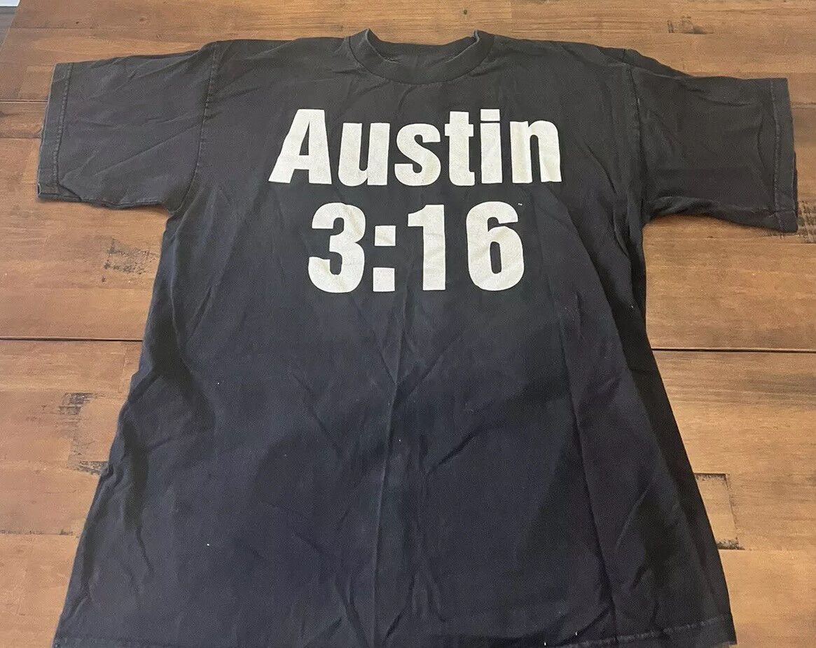 Other Vintage new 98 Austin 316 Stone Cold Tshirt Double Sided WWF Size US L / EU 52-54 / 3 - 2 Thumbnail