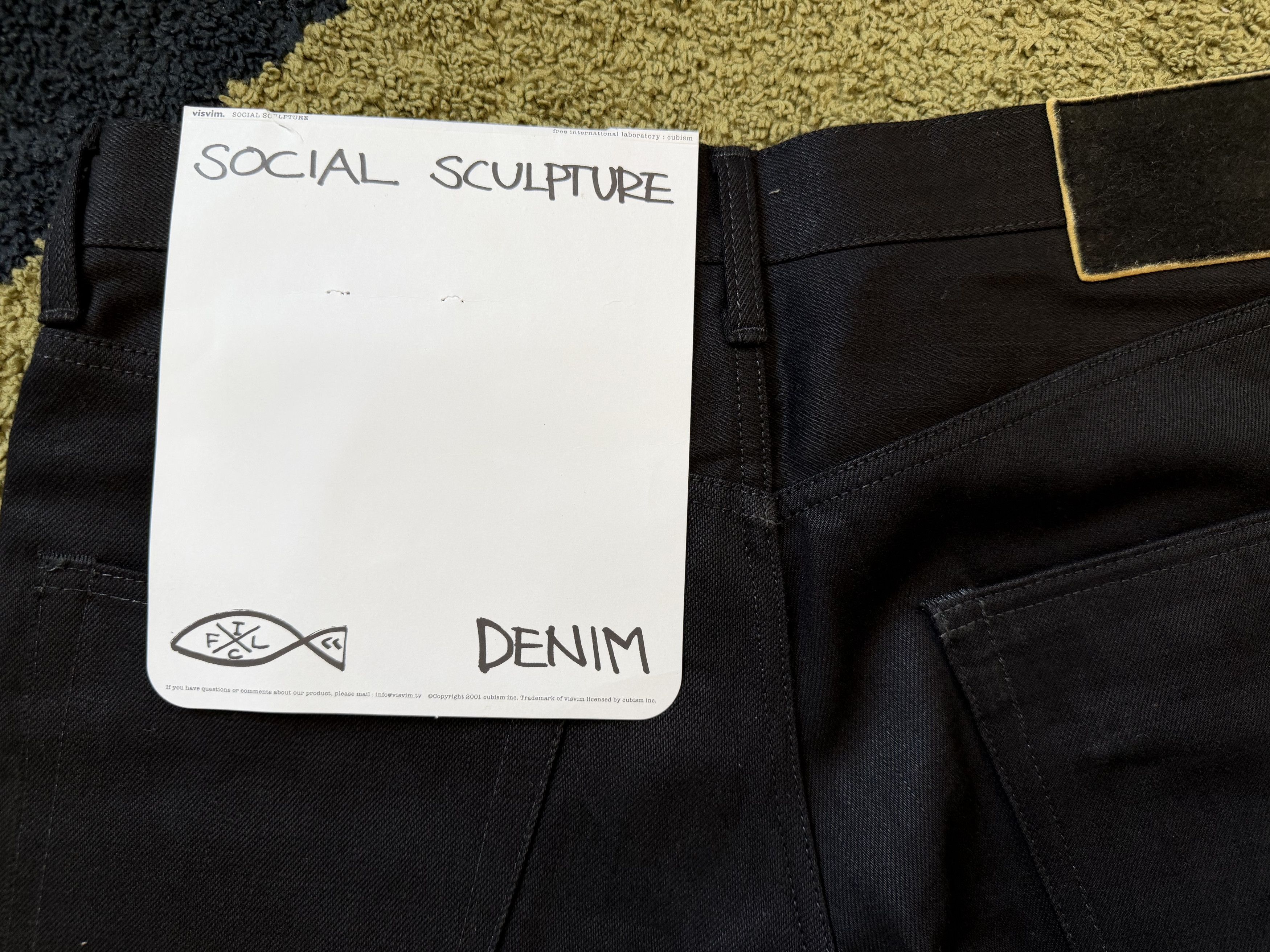 Visvim SOCIAL SCULPTUR E 03 DMGD-10 Black Denim pants Size US 32 / EU 48 - 7 Thumbnail