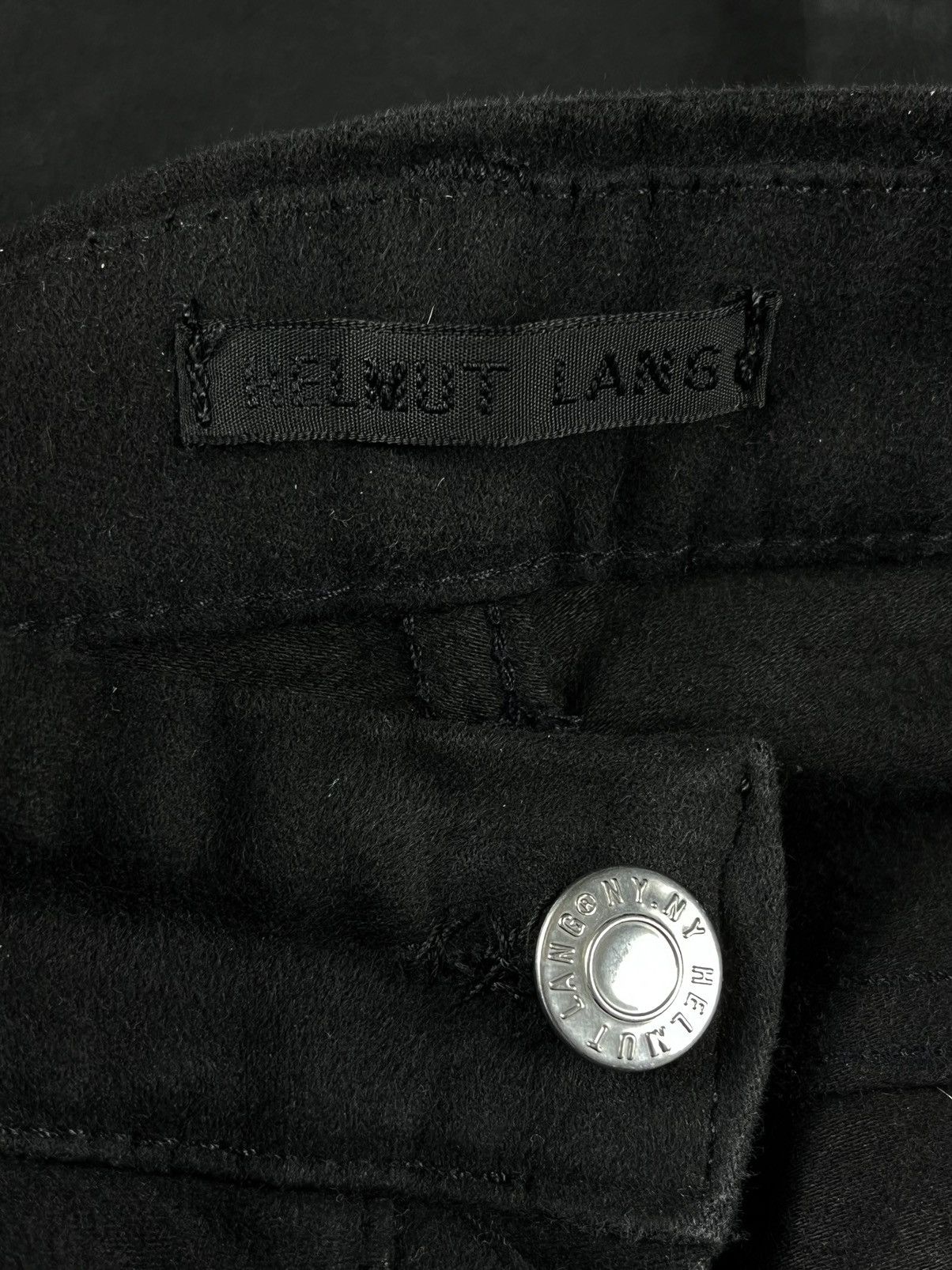 Helmut Lang × Vintage AW00 Helmut Lang Black Moleskin Cotton 5 Pocket Pants Size US 32 / EU 48 - 6 Thumbnail