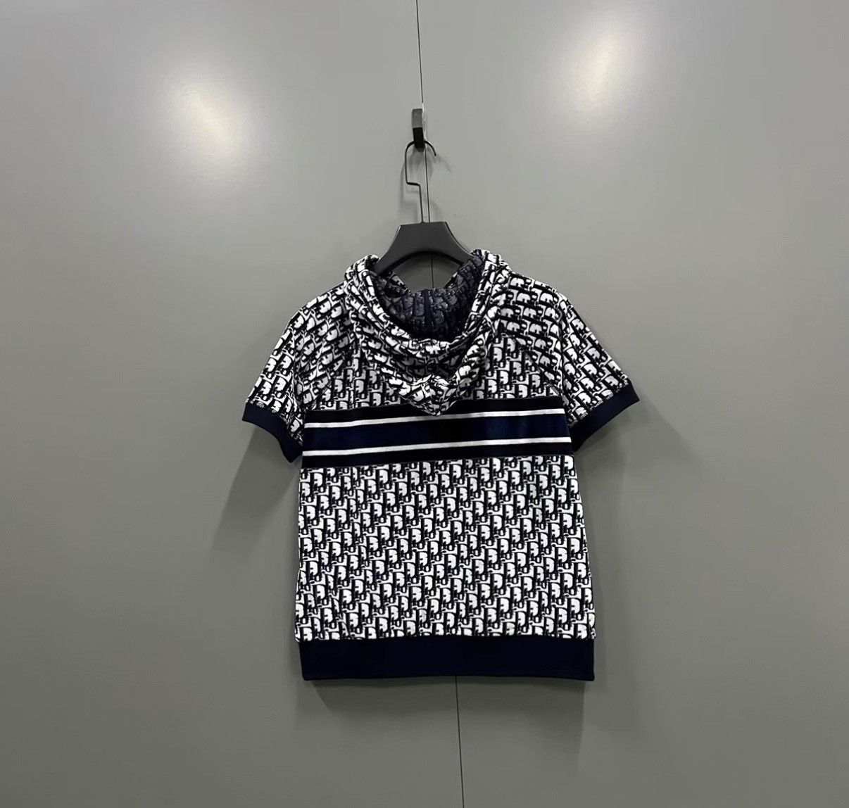 Dior Dior All-over Monogram Short Sleeve Hoodie J41 Size XS / US 0-2 / IT 36-38 - 2 Thumbnail